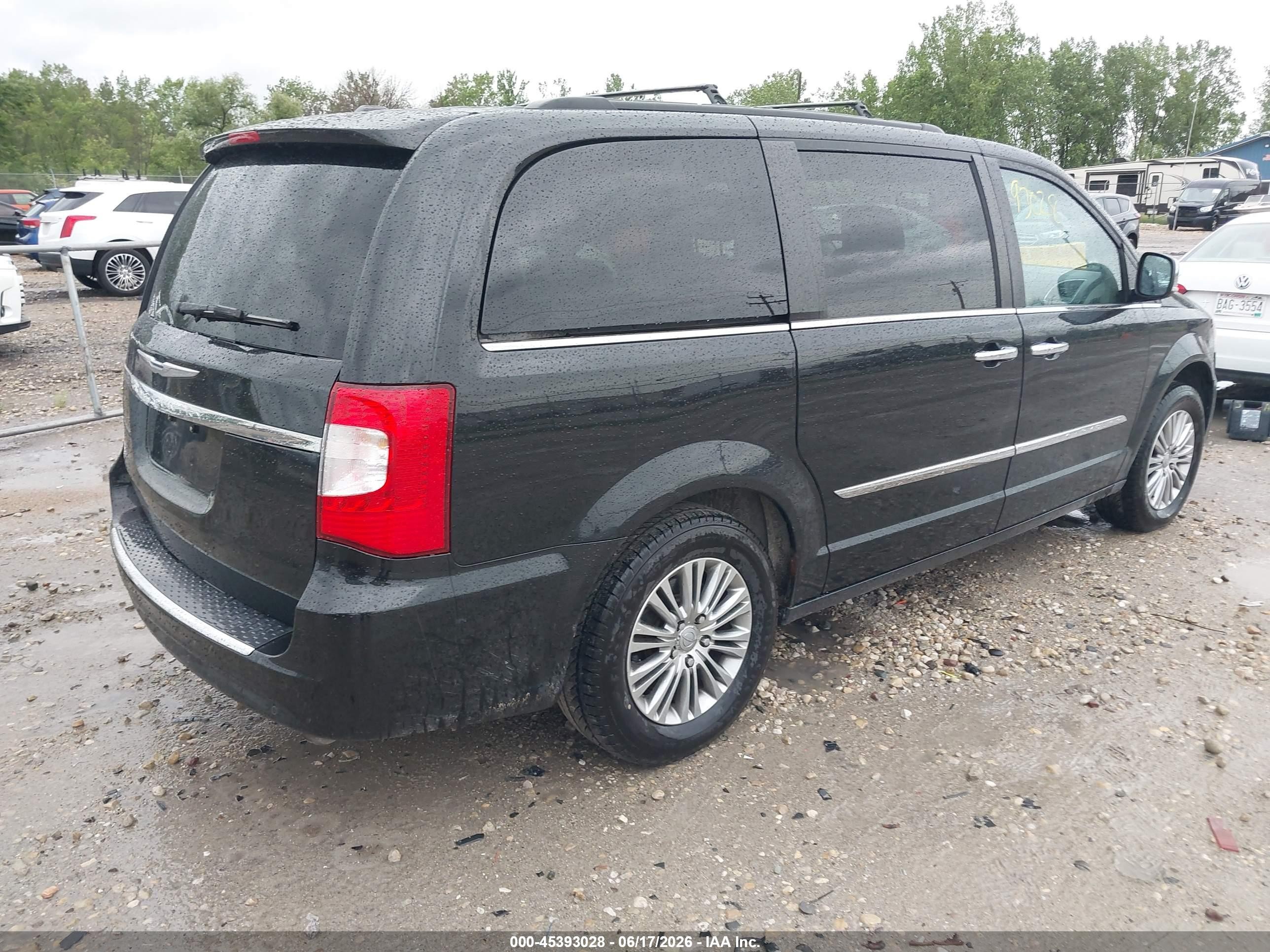 2014 Chrysler Town & Country Touring-l Gray vin: 2C4RC1CG3ER455659