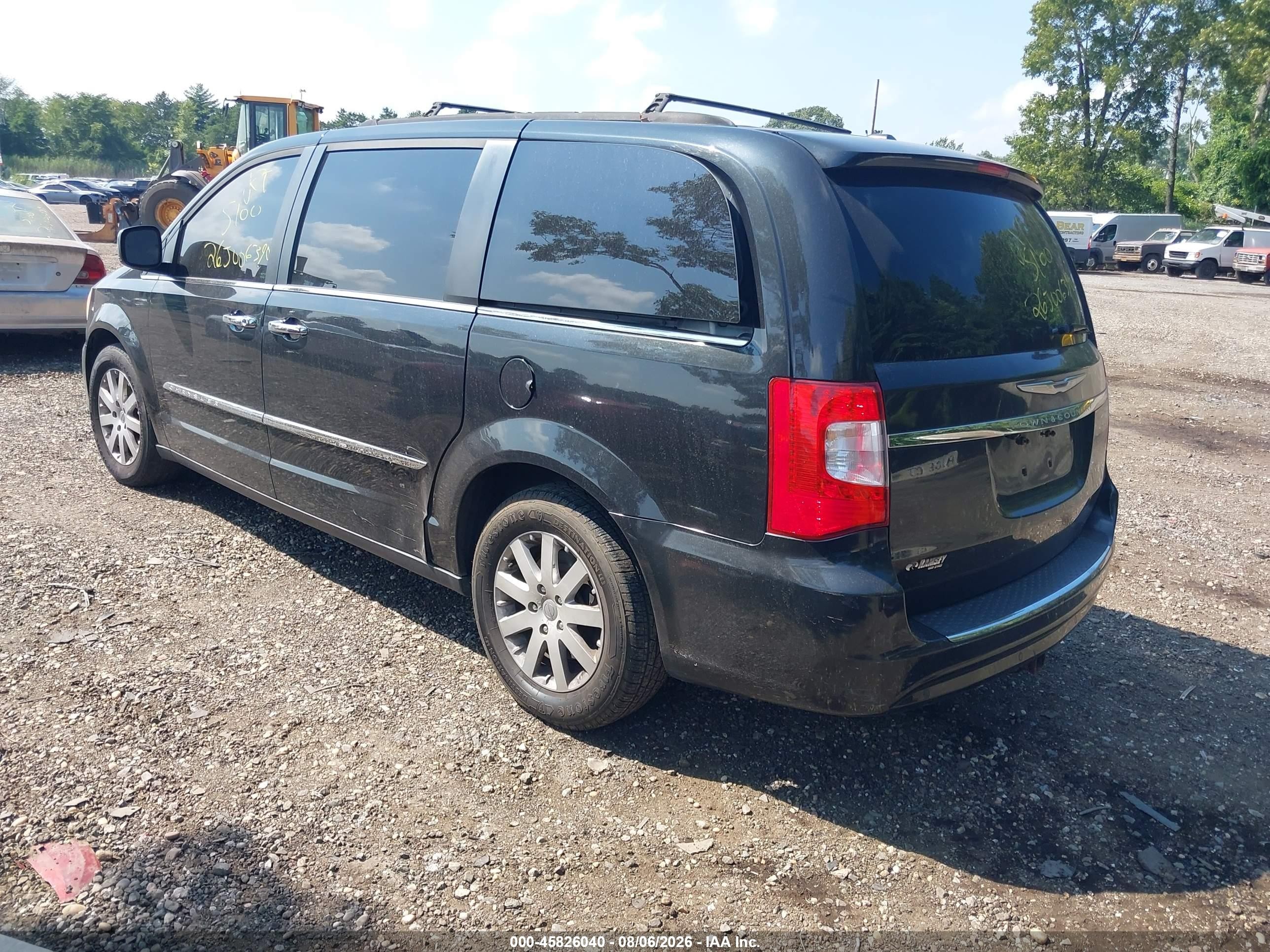 2012 Chrysler Town & Country Touring-l Black vin: 2C4RC1CG4CR162754