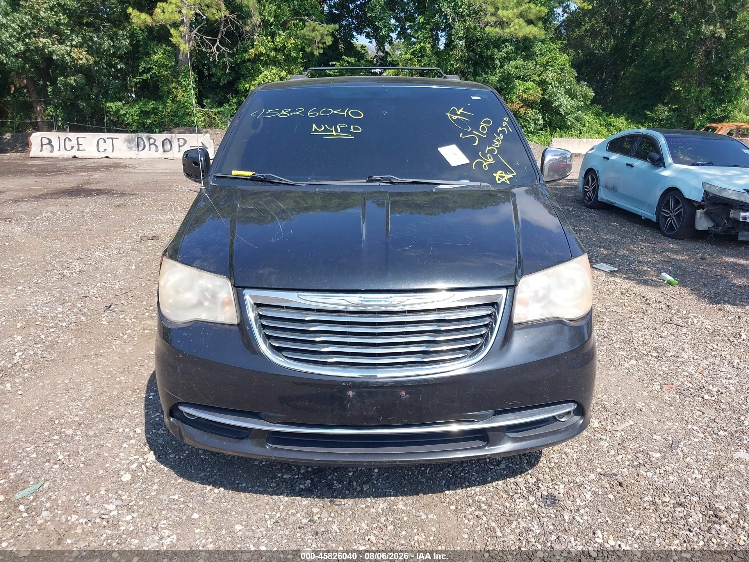 2012 Chrysler Town & Country Touring-l Black vin: 2C4RC1CG4CR162754