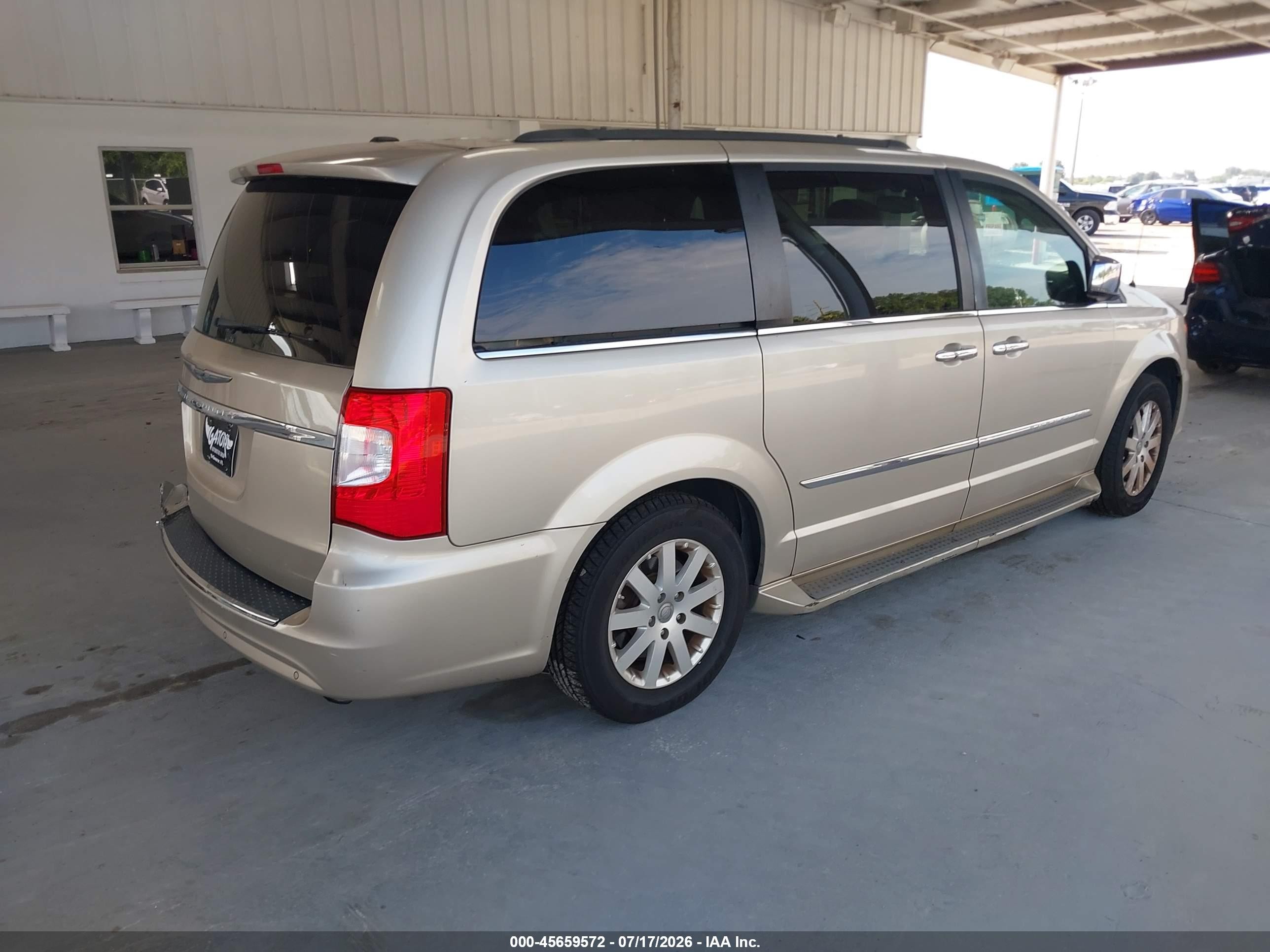 2012 Chrysler Town & Country Touring-l Золотой vin: 2C4RC1CG4CR237212