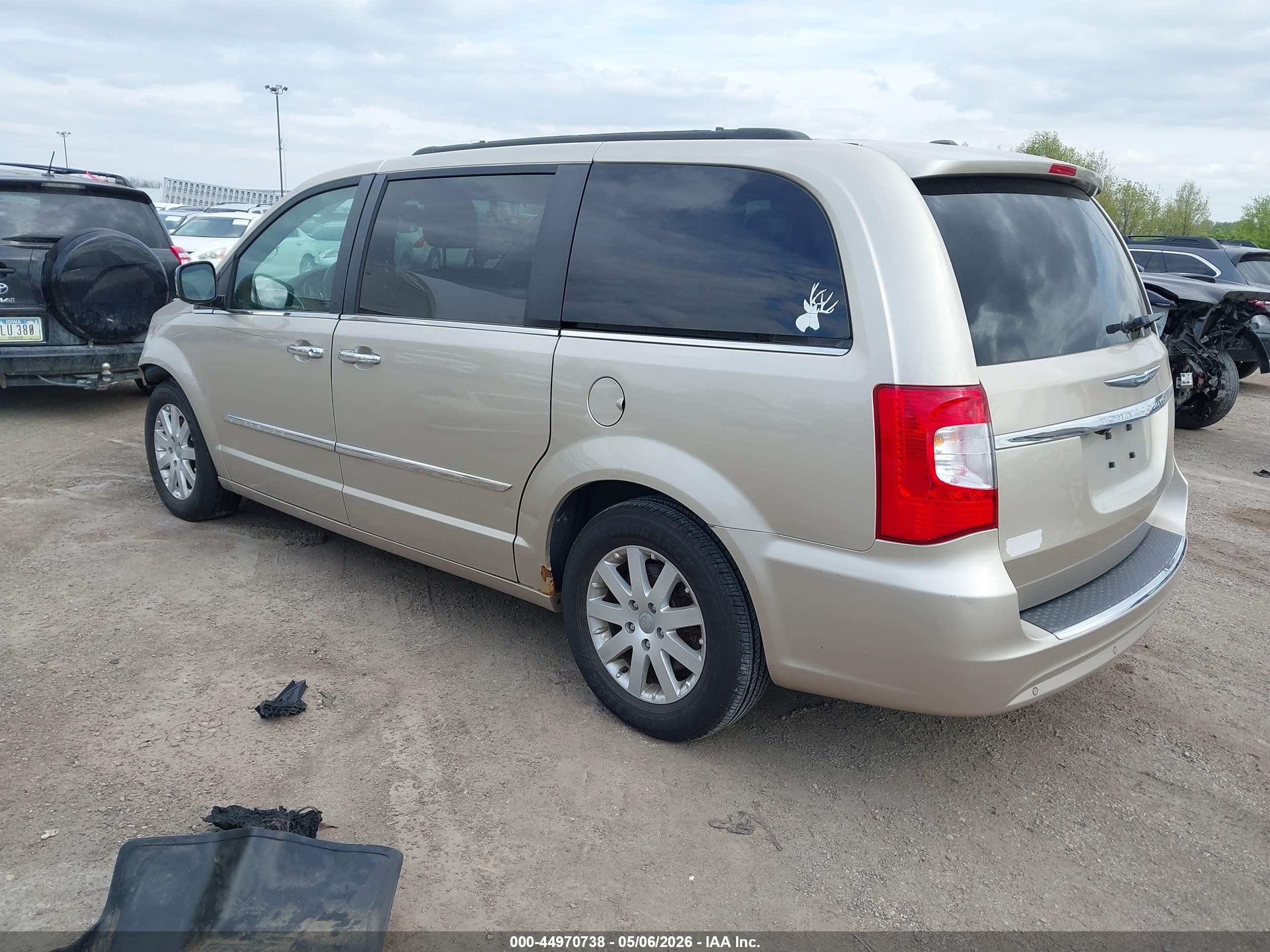 2012 Chrysler Town & Country Touring-l Бежевый vin: 2C4RC1CG4CR327069