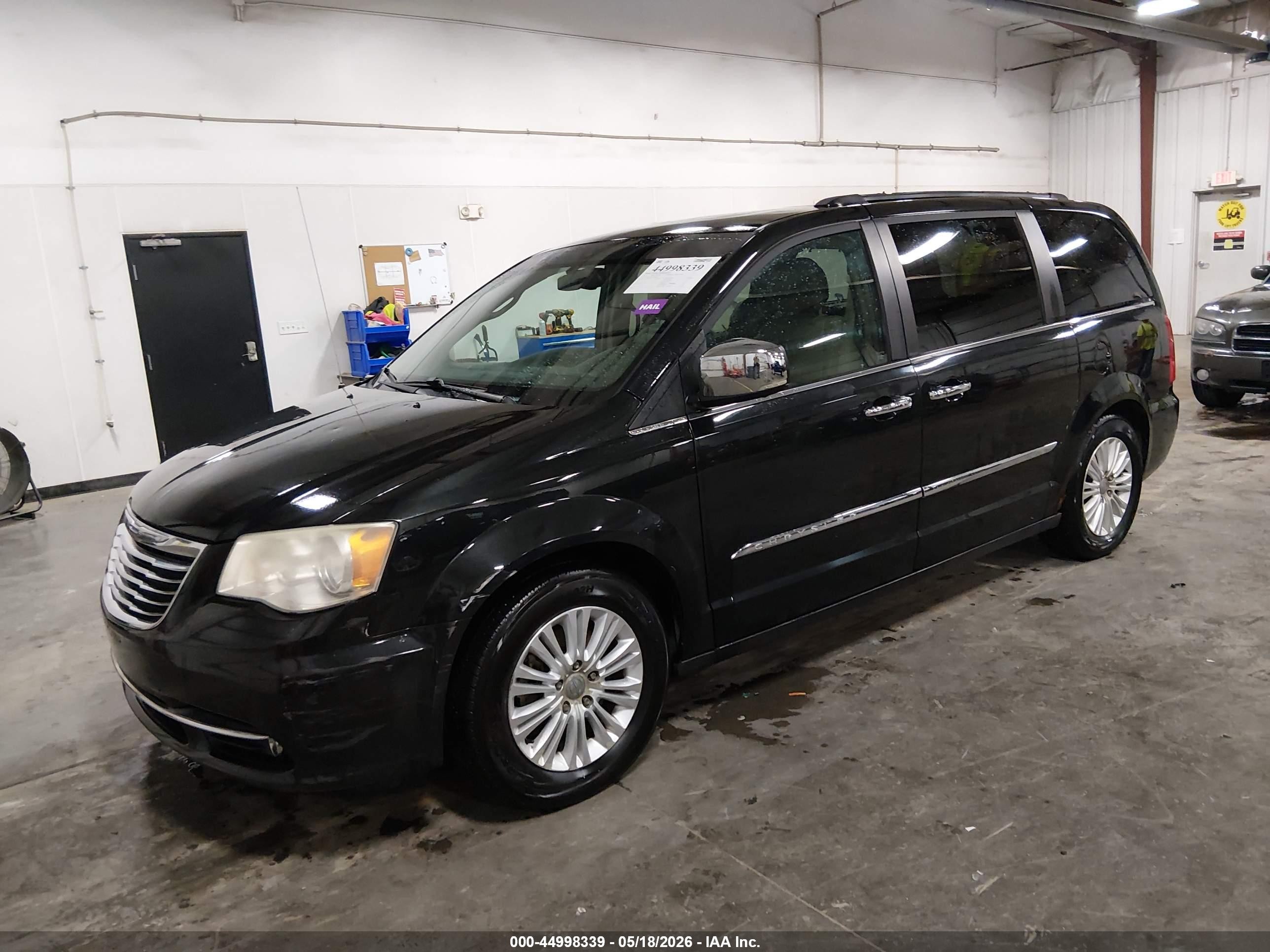 2012 Chrysler Town & Country Touring-l Черный vin: 2C4RC1CG4CR416575
