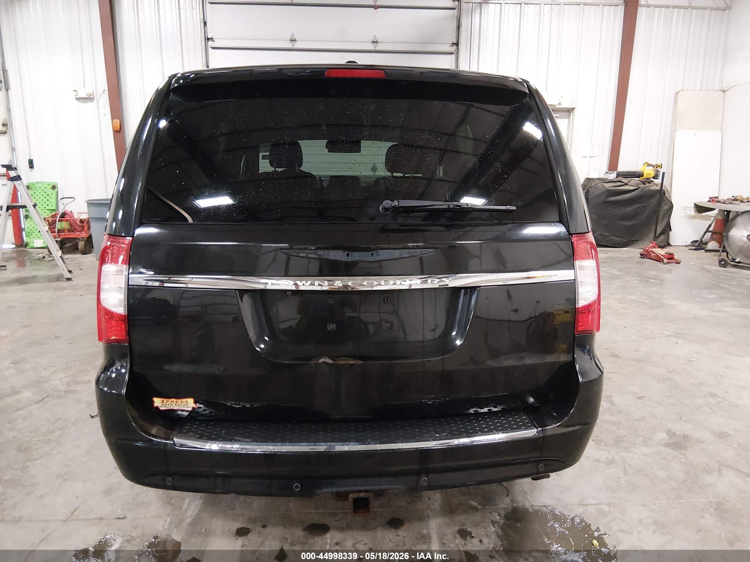 2012 Chrysler Town & Country Touring-l Черный vin: 2C4RC1CG4CR416575