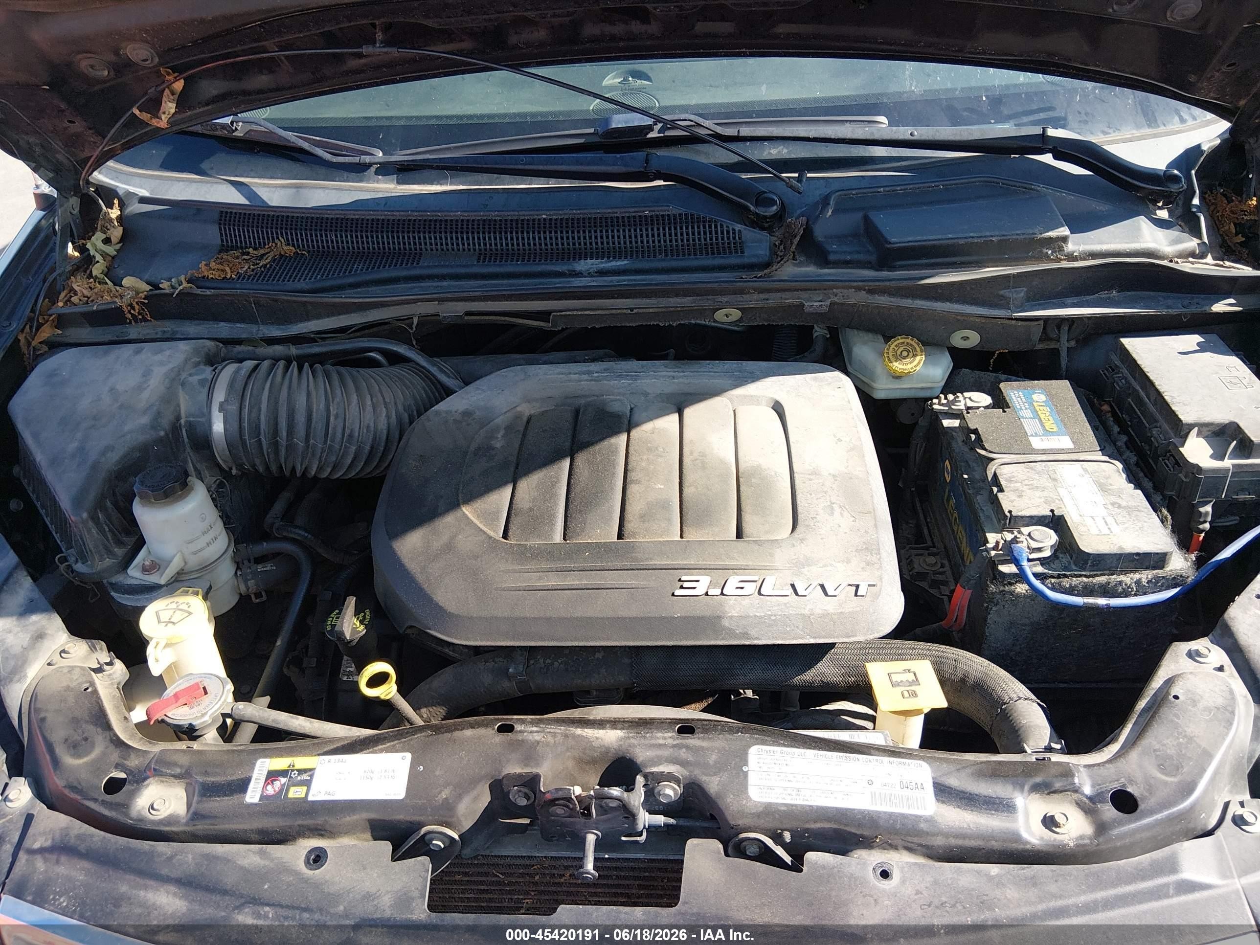 2013 Chrysler Town & Country Touring-l Black vin: 2C4RC1CG4DR572522