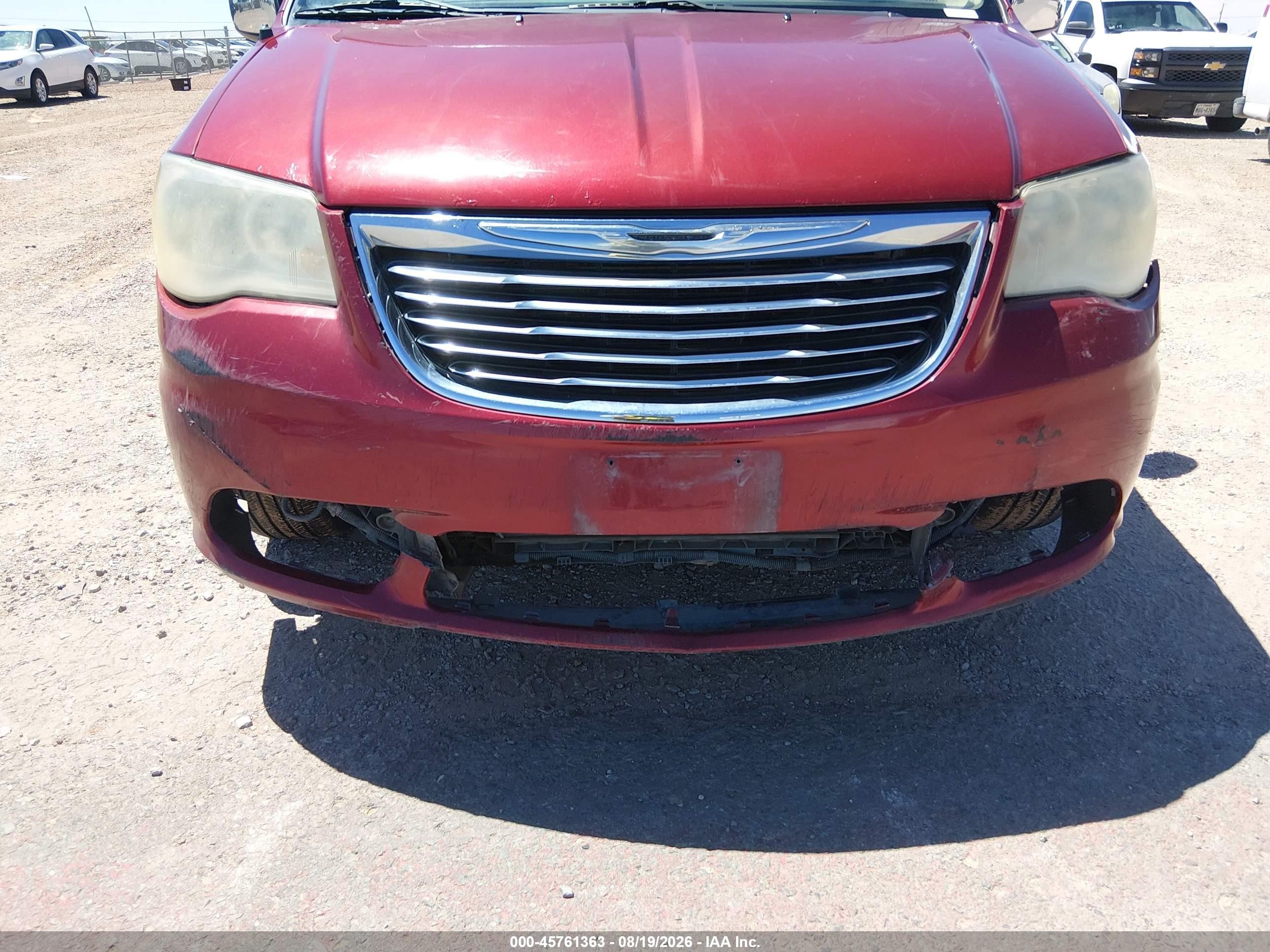 2013 Chrysler Town & Country Touring-l Maroon vin: 2C4RC1CG4DR585044
