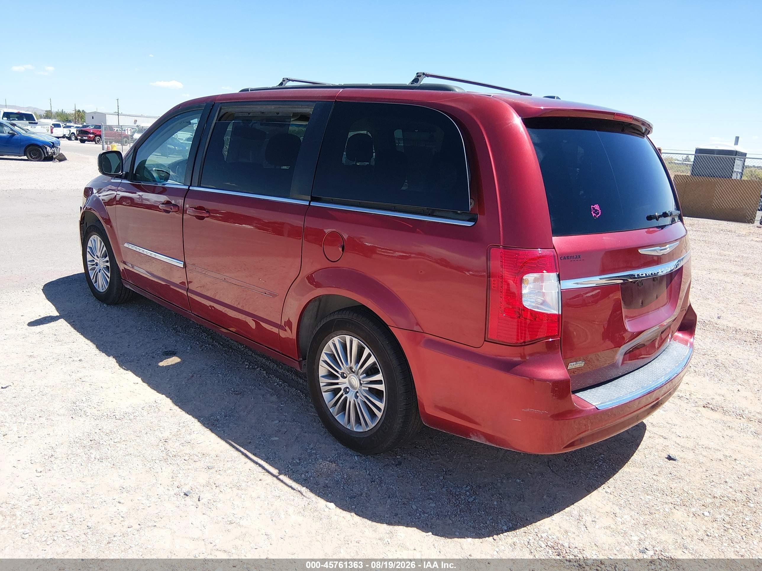 2013 Chrysler Town & Country Touring-l Maroon vin: 2C4RC1CG4DR585044