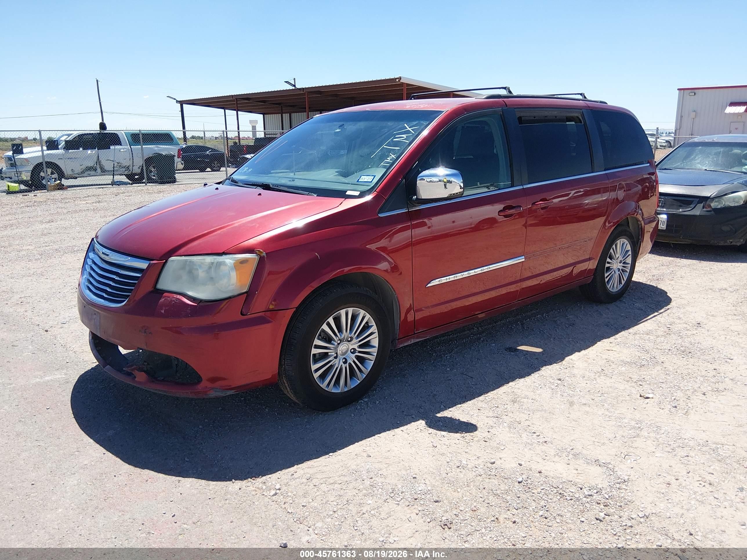 2013 Chrysler Town & Country Touring-l Maroon vin: 2C4RC1CG4DR585044