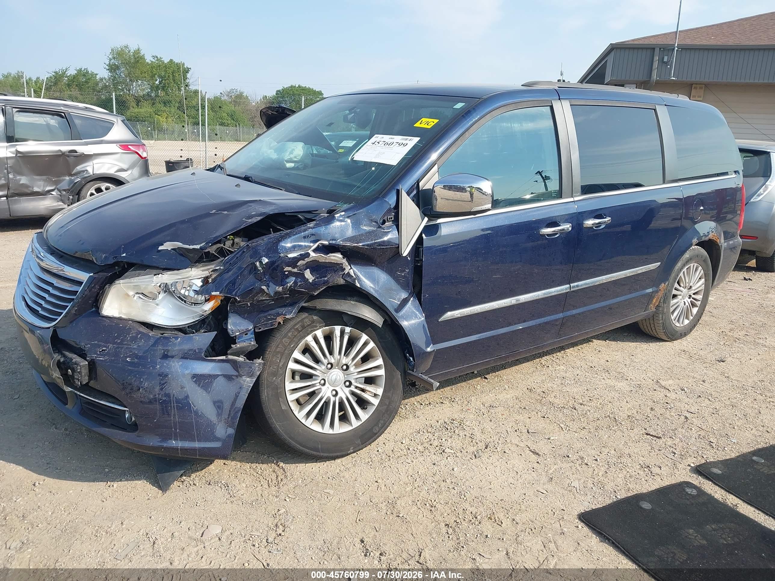 2013 Chrysler Town & Country Touring-l Dark Blue vin: 2C4RC1CG4DR757685