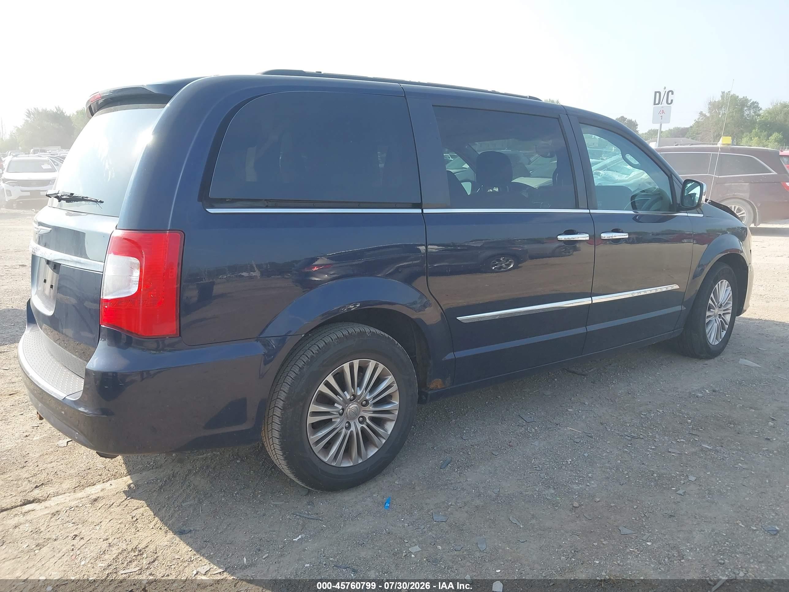 2013 Chrysler Town & Country Touring-l Dark Blue vin: 2C4RC1CG4DR757685