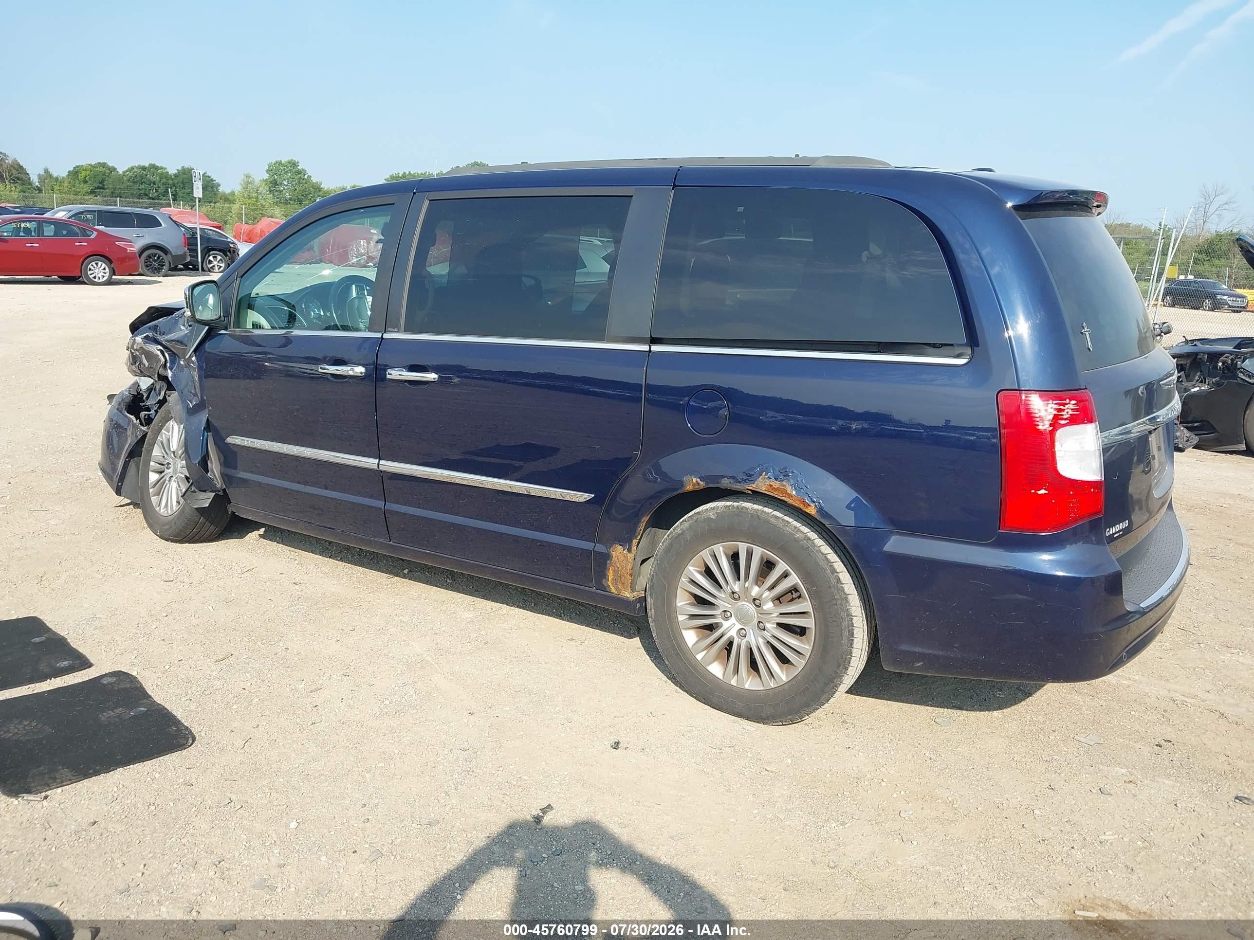 2013 Chrysler Town & Country Touring-l Dark Blue vin: 2C4RC1CG4DR757685