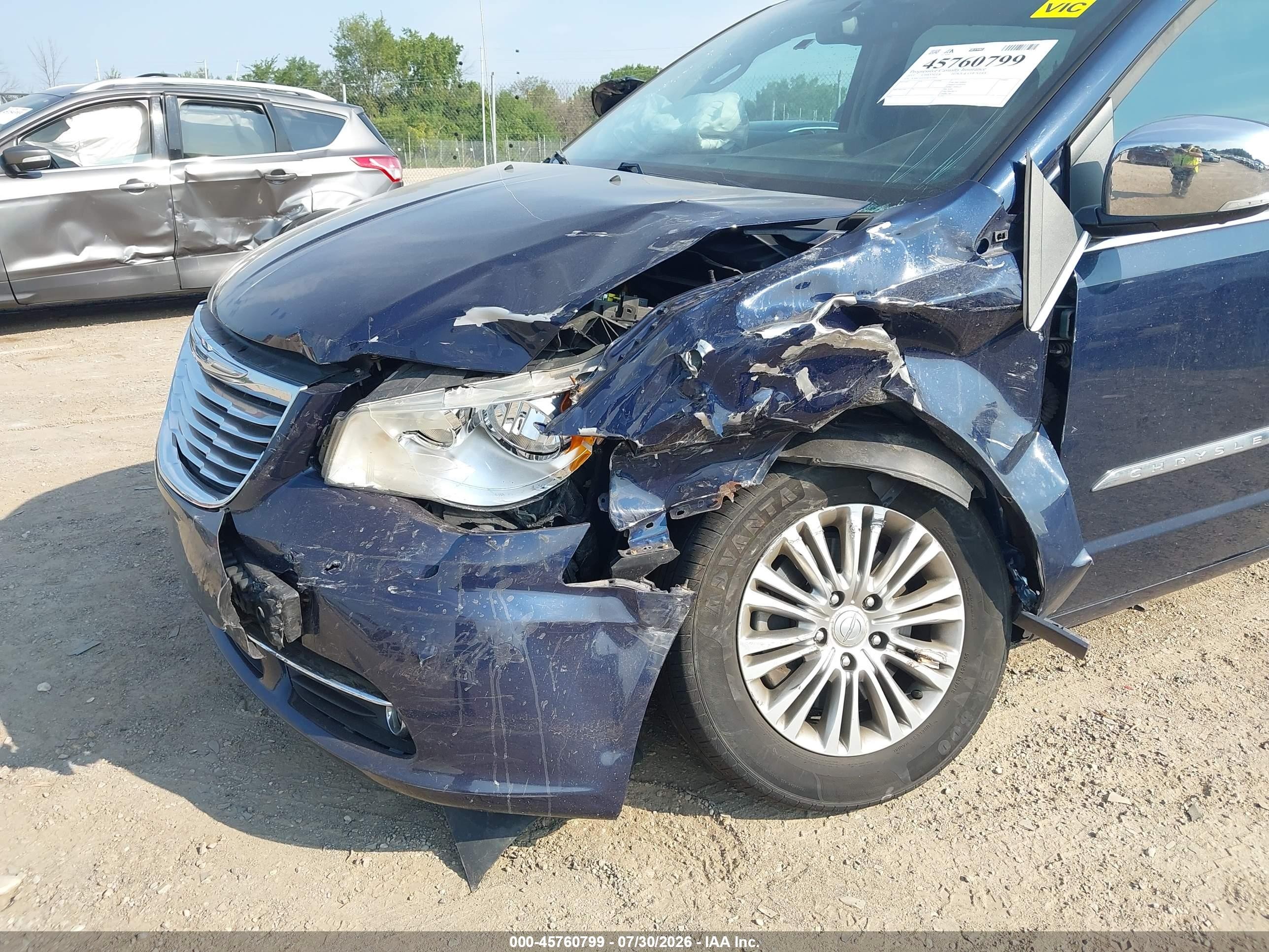 2013 Chrysler Town & Country Touring-l Dark Blue vin: 2C4RC1CG4DR757685