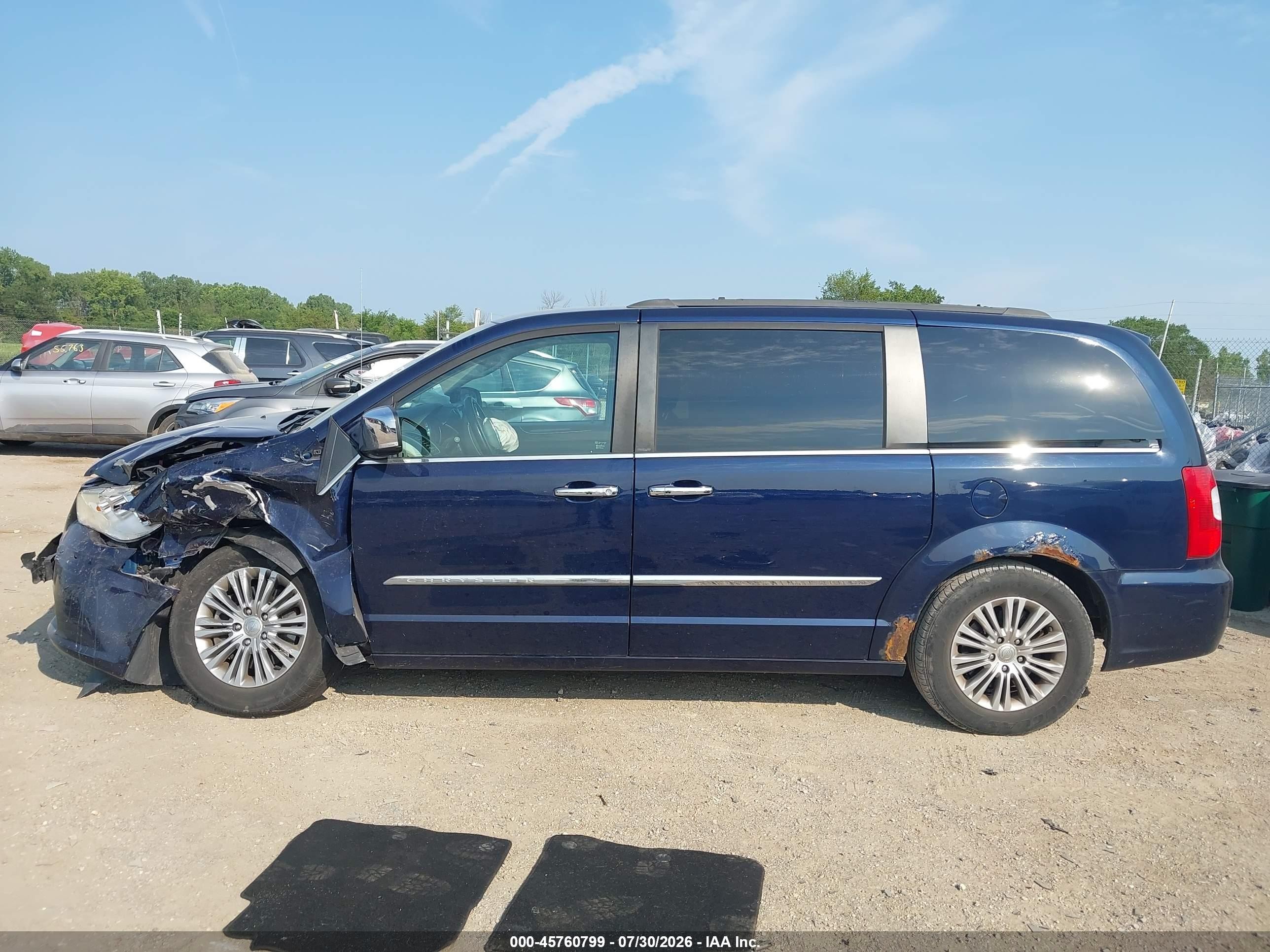 2013 Chrysler Town & Country Touring-l Dark Blue vin: 2C4RC1CG4DR757685