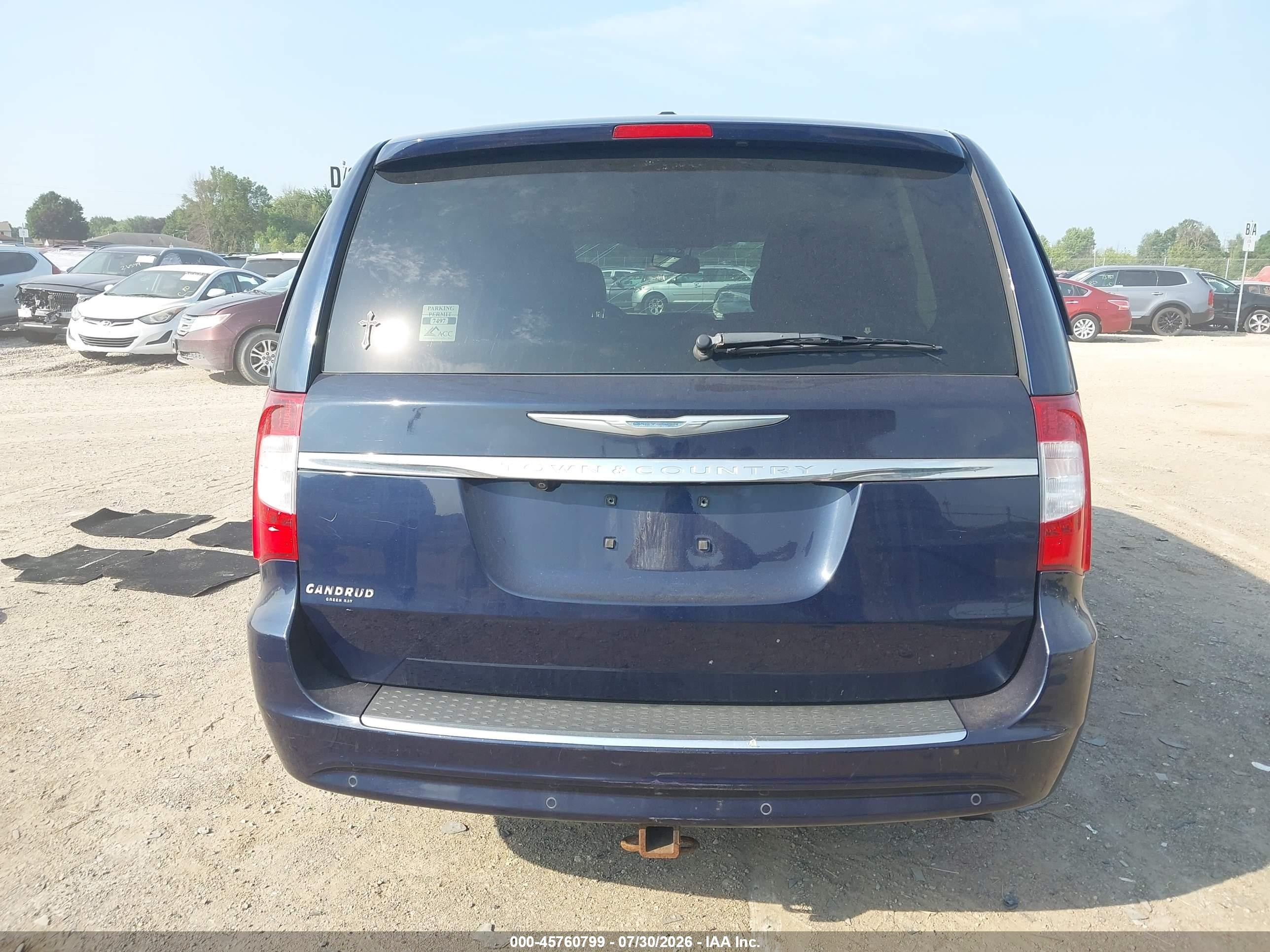 2013 Chrysler Town & Country Touring-l Dark Blue vin: 2C4RC1CG4DR757685