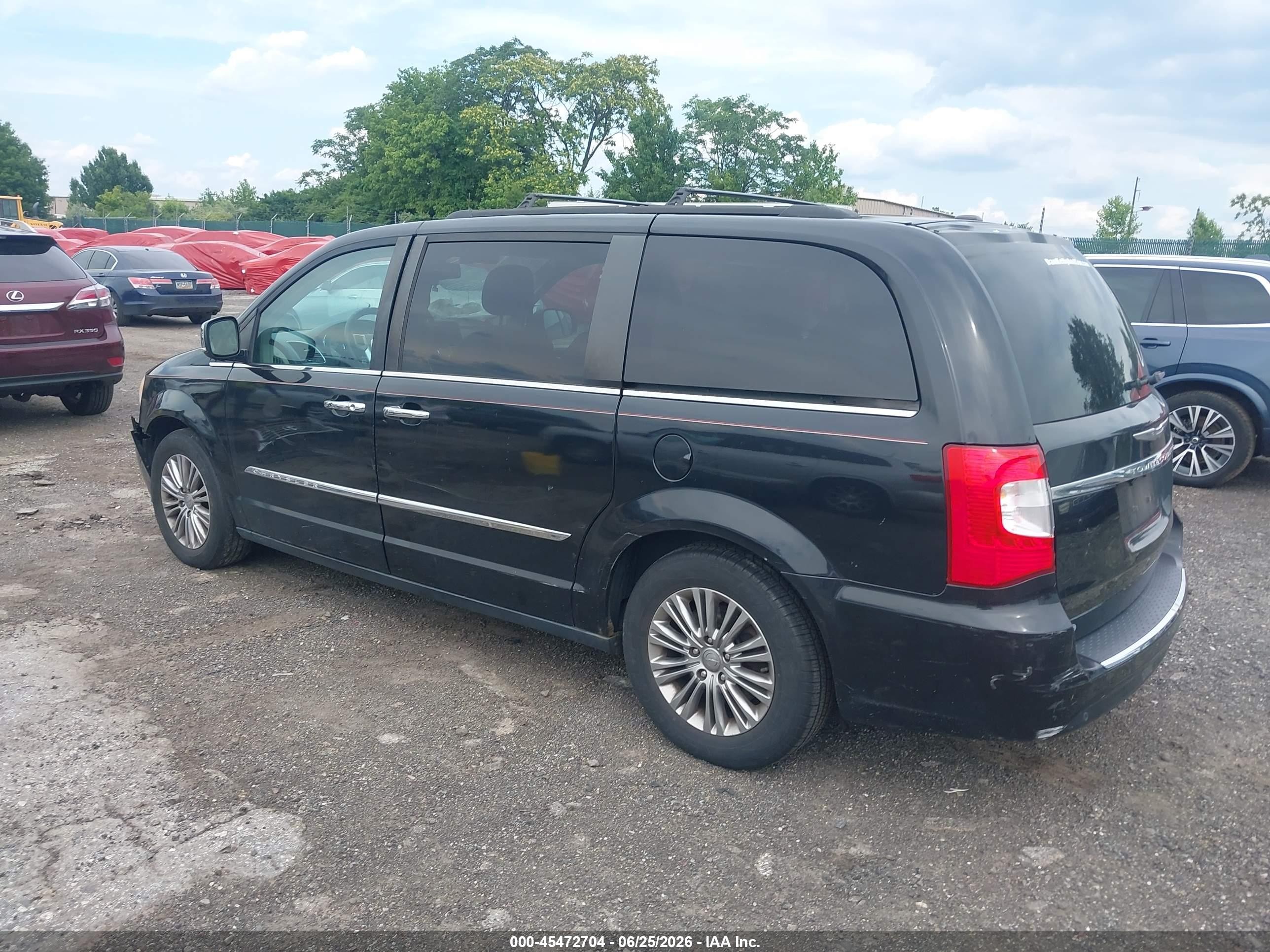 2013 Chrysler Town & Country Touring-l Black vin: 2C4RC1CG4DR805234