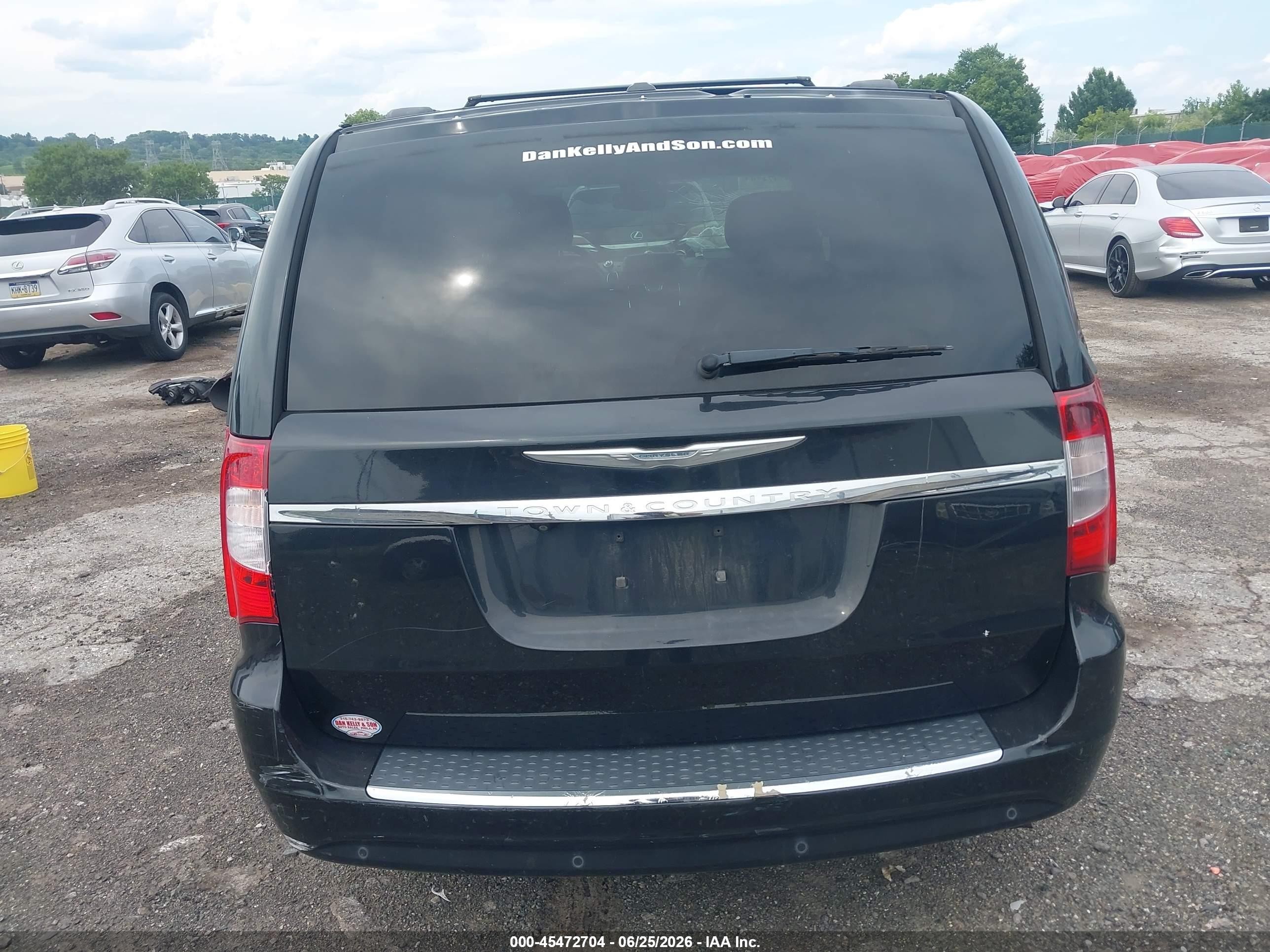 2013 Chrysler Town & Country Touring-l Black vin: 2C4RC1CG4DR805234
