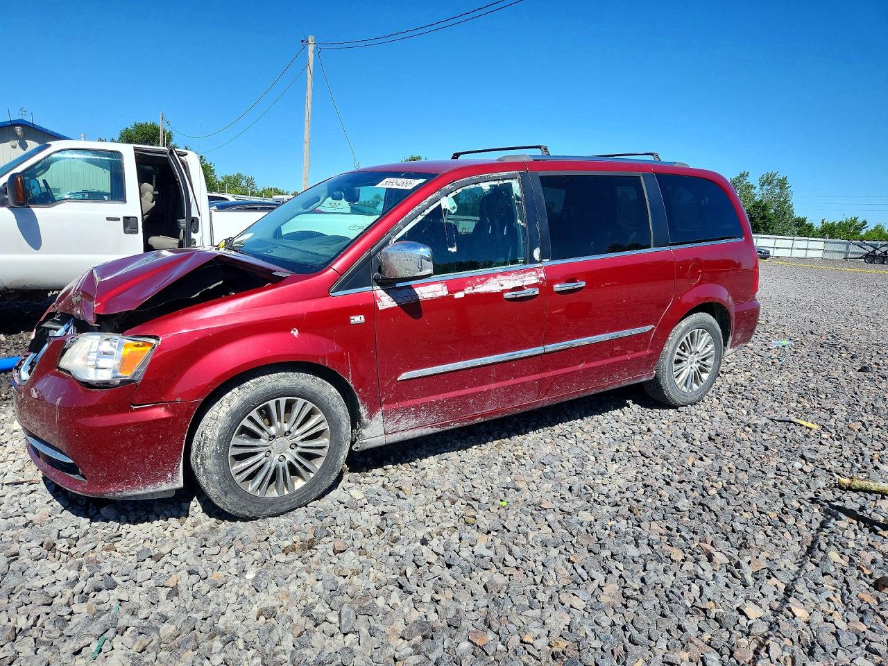 2014 Chrysler Town & Country Touring L Red vin: 2C4RC1CG4ER189407