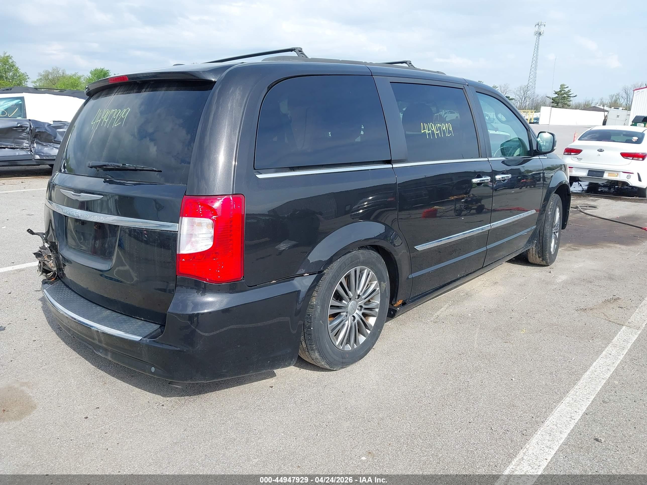 2014 Chrysler Town & Country Touring-l Черный vin: 2C4RC1CG4ER251873