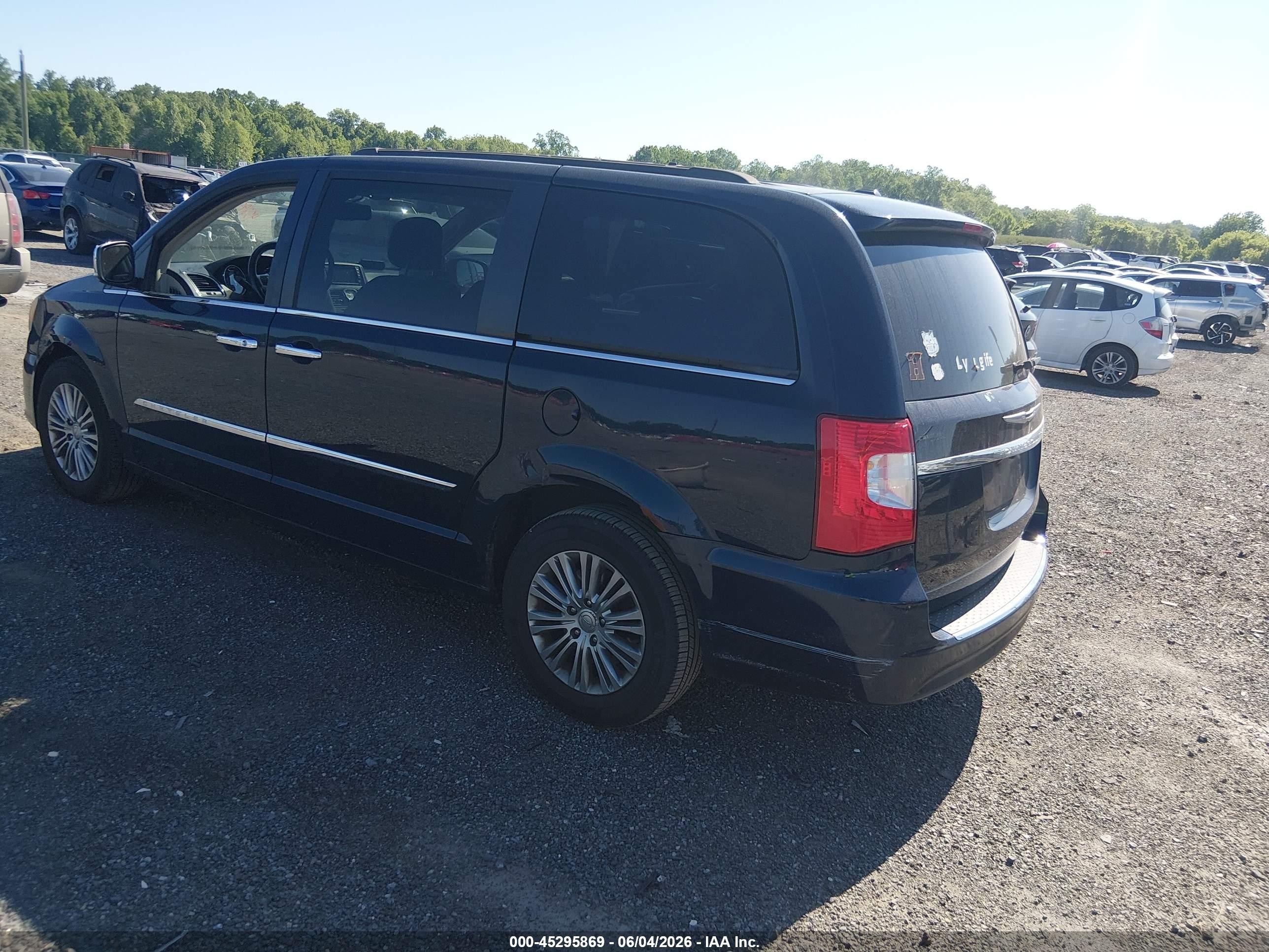 2015 Chrysler Town & Country Touring-l Blue vin: 2C4RC1CG4FR513697