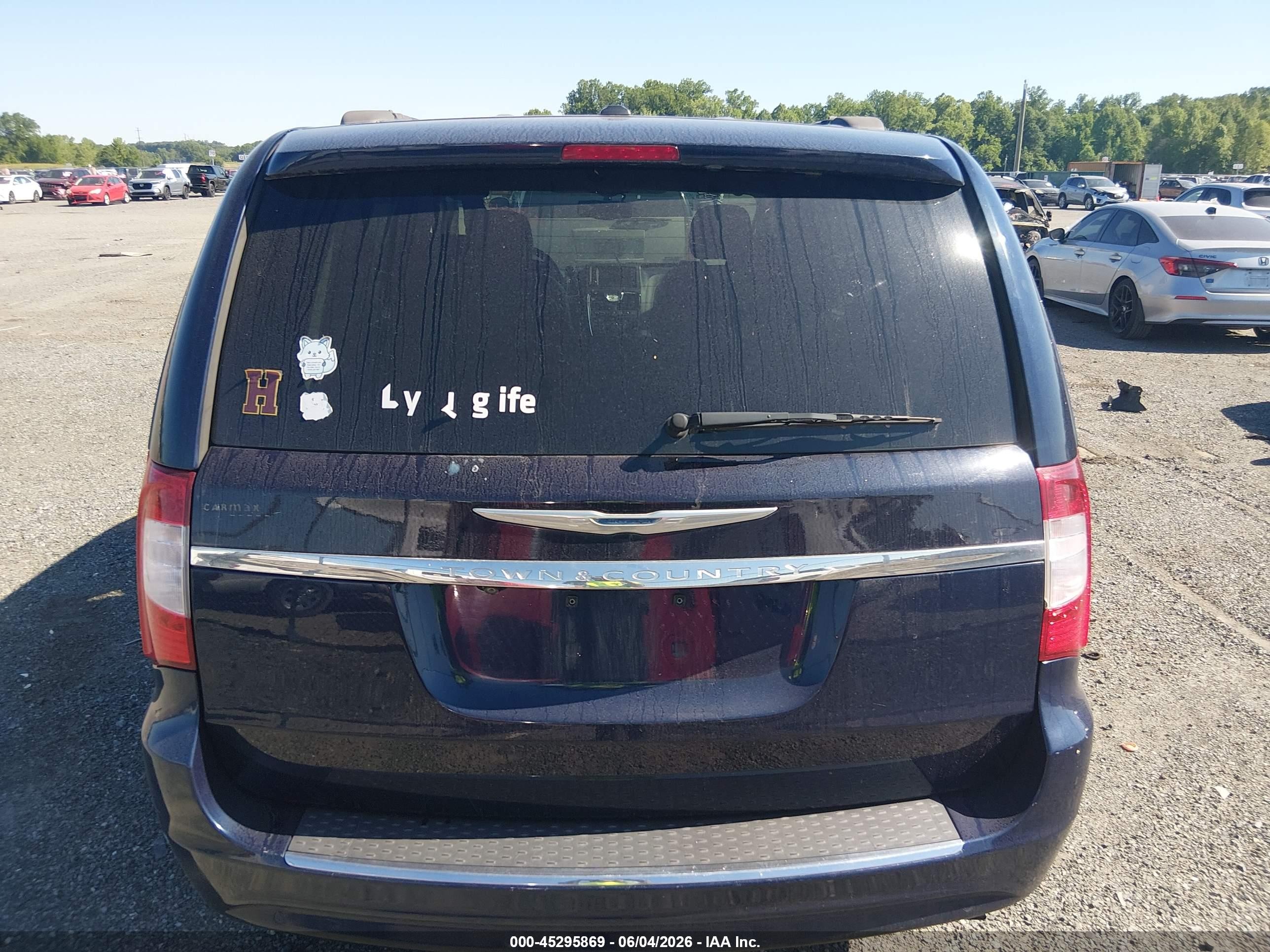 2015 Chrysler Town & Country Touring-l Blue vin: 2C4RC1CG4FR513697
