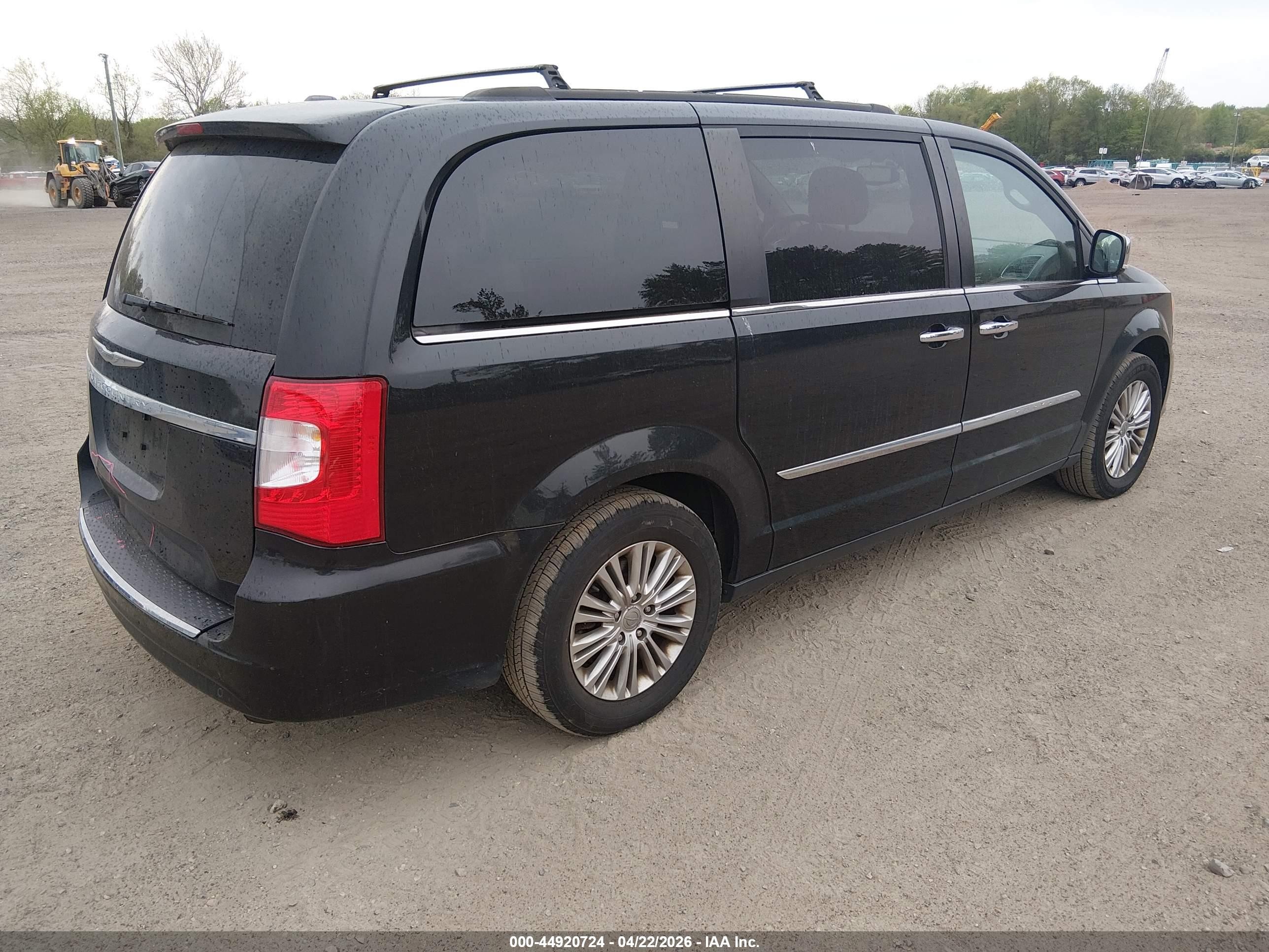 2015 Chrysler Town & Country Touring-l Black vin: 2C4RC1CG4FR729727