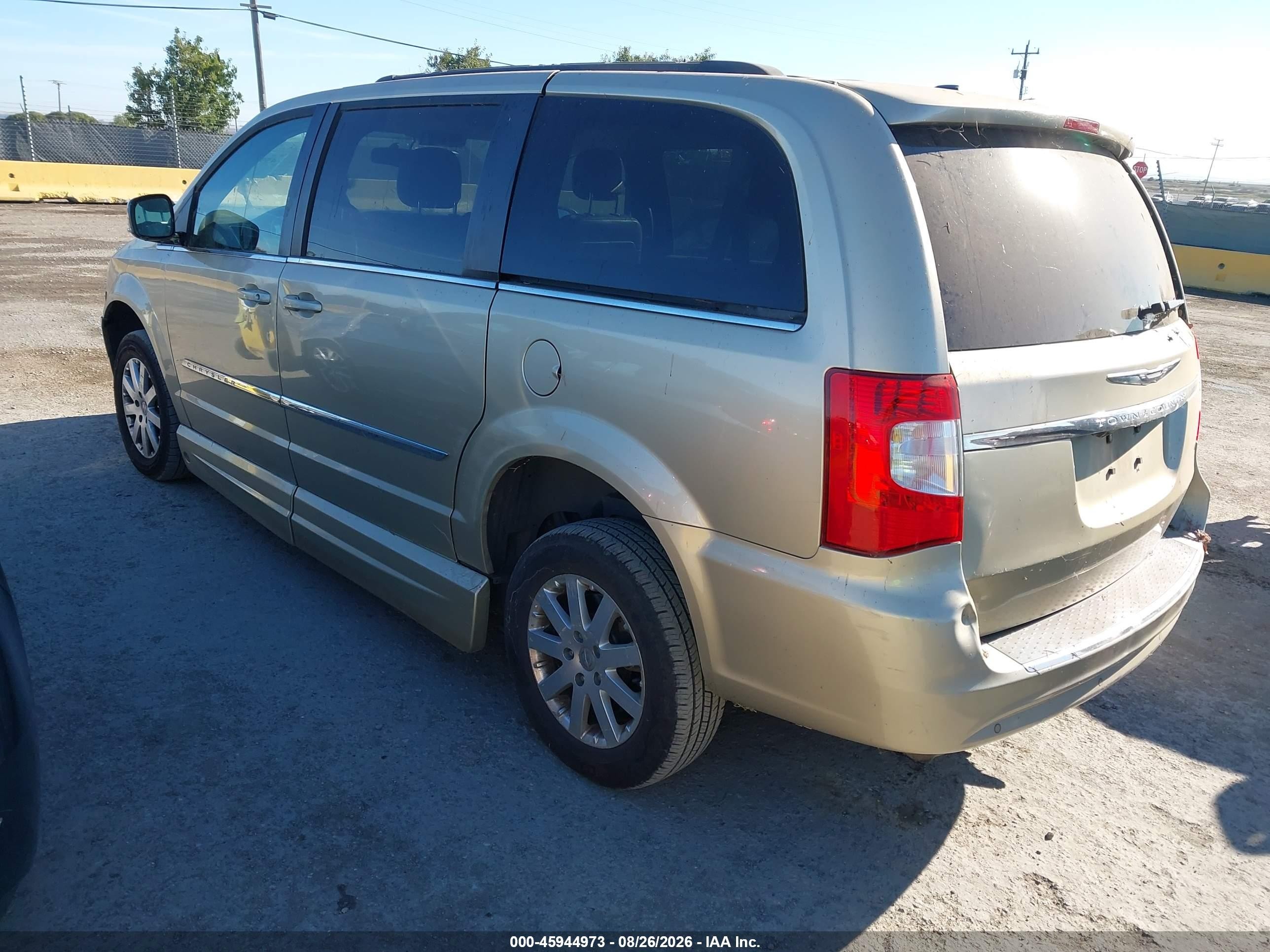 2012 Chrysler Town & Country Touring-l Gold vin: 2C4RC1CG5CR125079