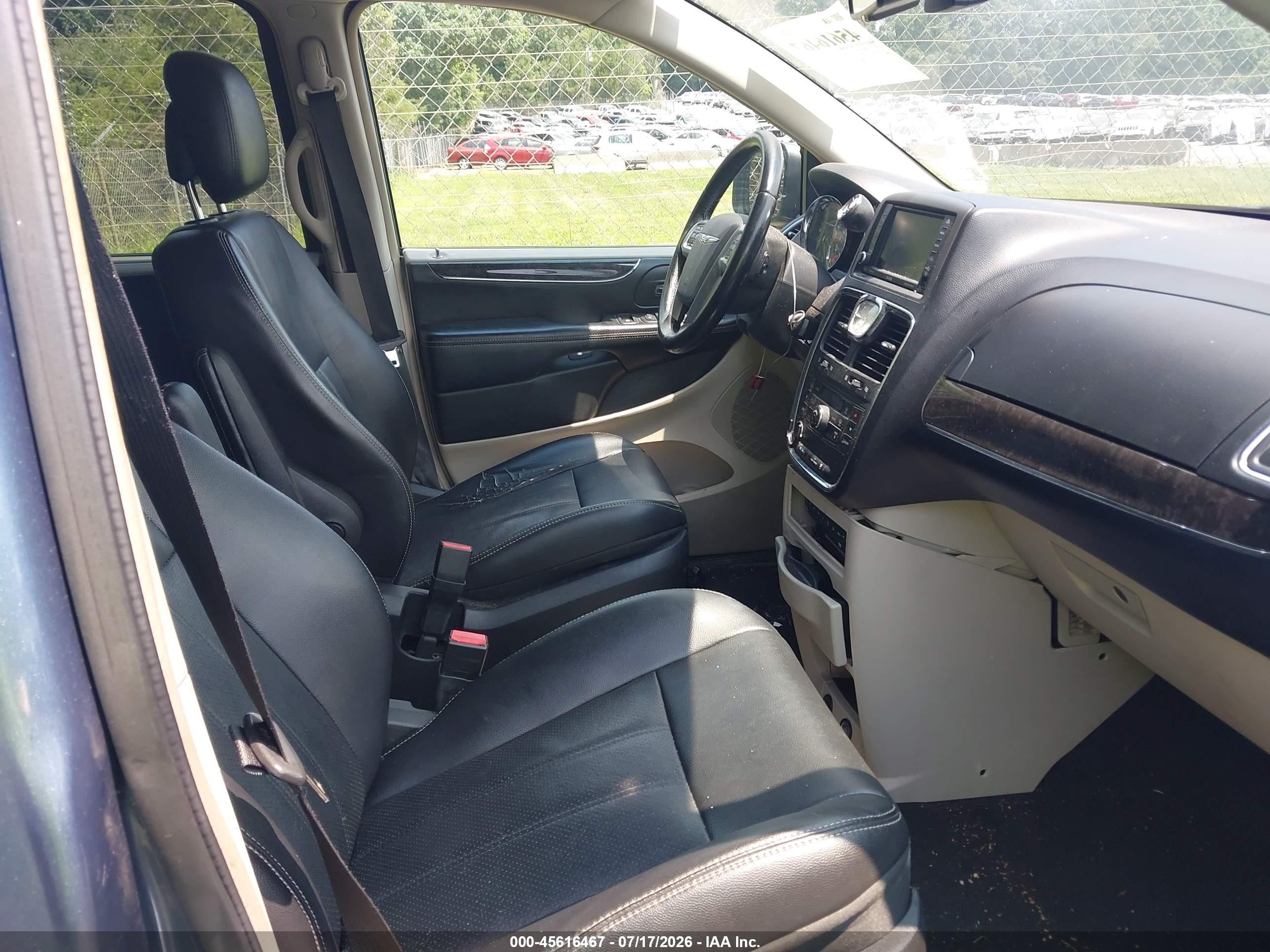 2012 Chrysler Town & Country Touring-l Синий vin: 2C4RC1CG5CR169308