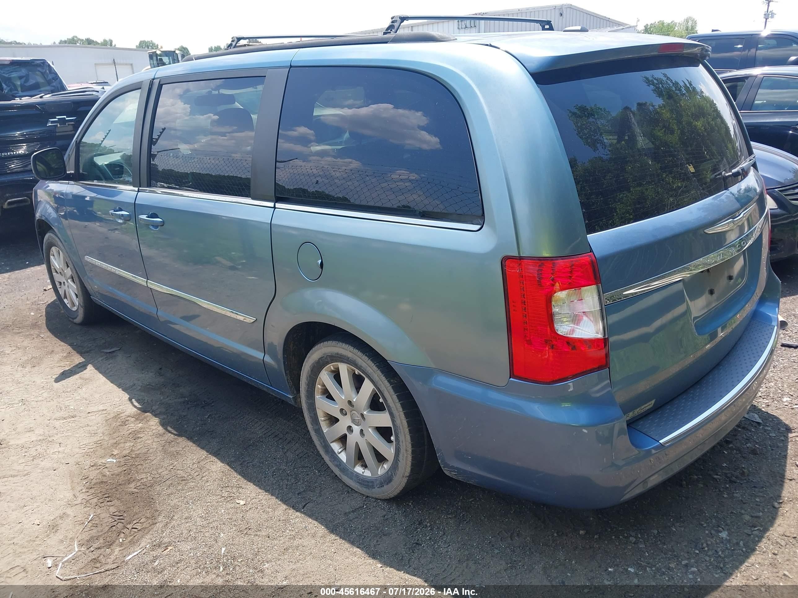 2012 Chrysler Town & Country Touring-l Синий vin: 2C4RC1CG5CR169308