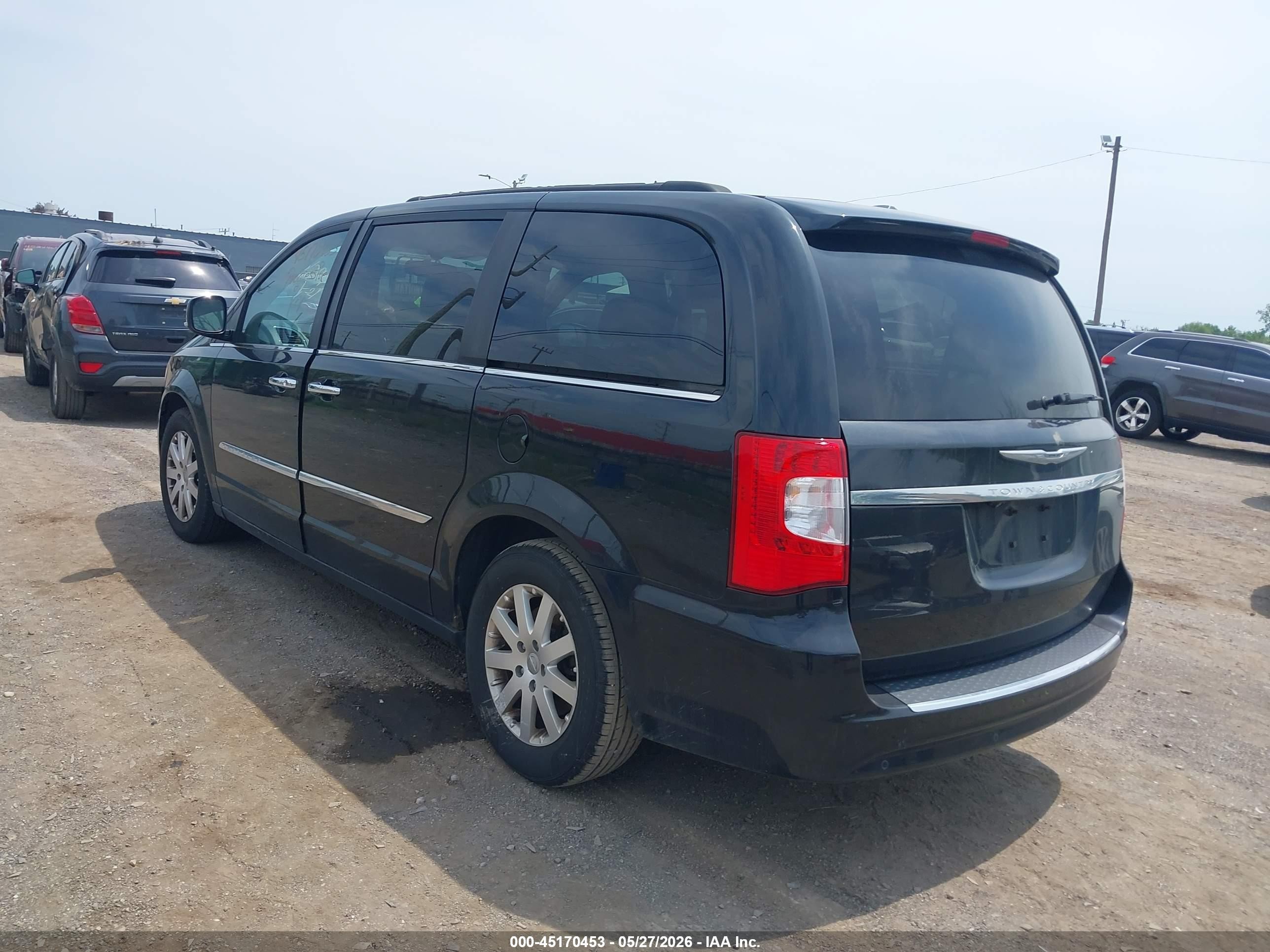 2012 Chrysler Town & Country Touring-l Black vin: 2C4RC1CG5CR266654