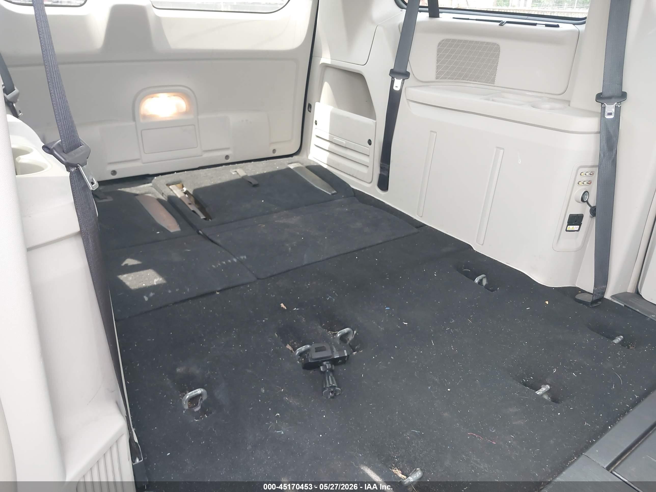 2012 Chrysler Town & Country Touring-l Black vin: 2C4RC1CG5CR266654