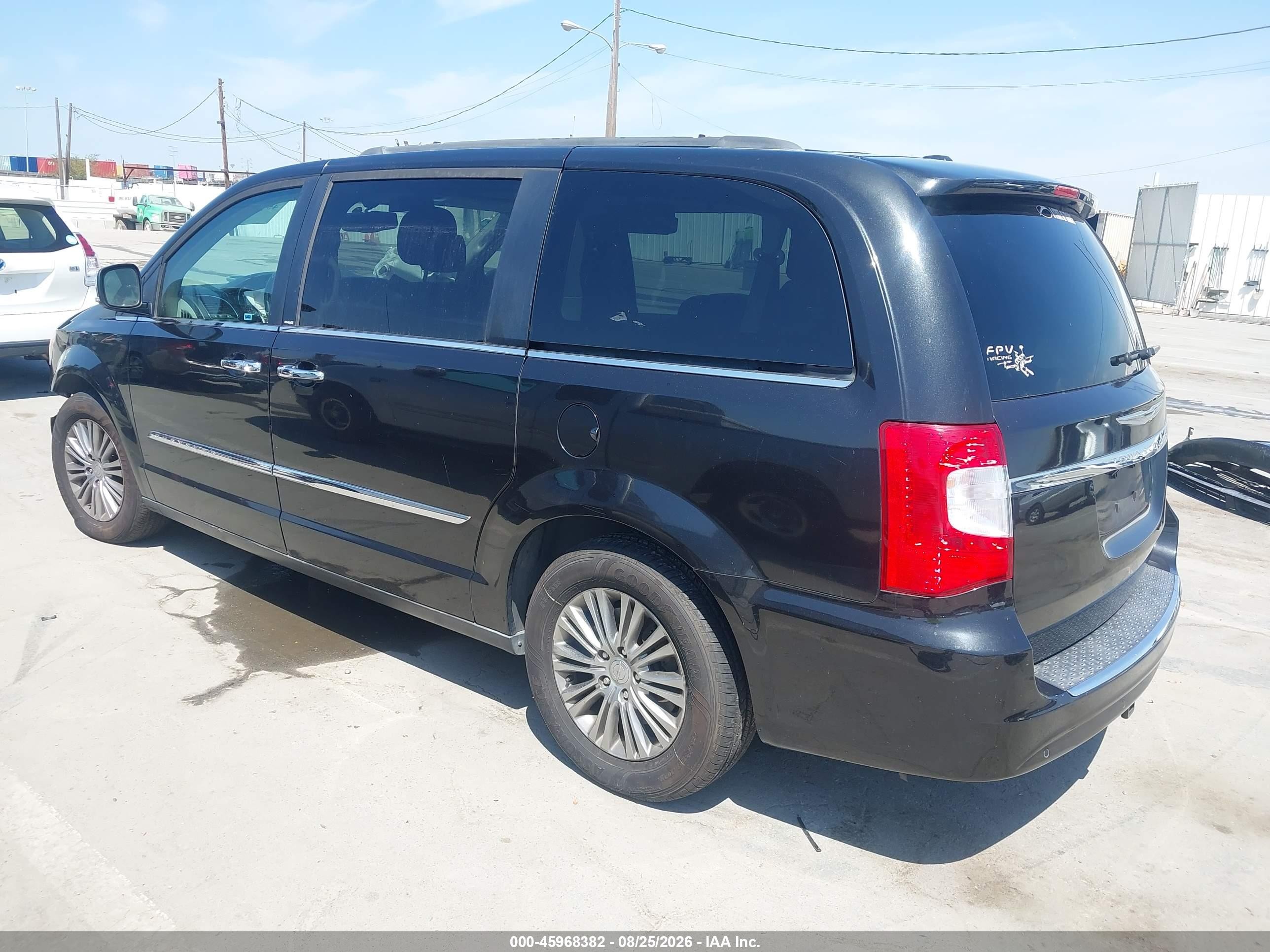 2013 Chrysler Town & Country Touring-l Black vin: 2C4RC1CG5DR767092