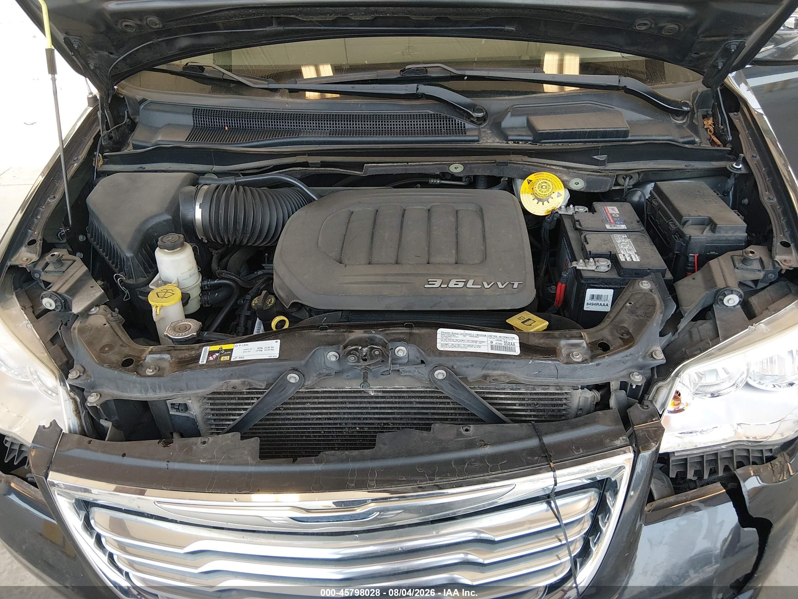 2014 Chrysler Town & Country Touring-l Gray vin: 2C4RC1CG5ER234015