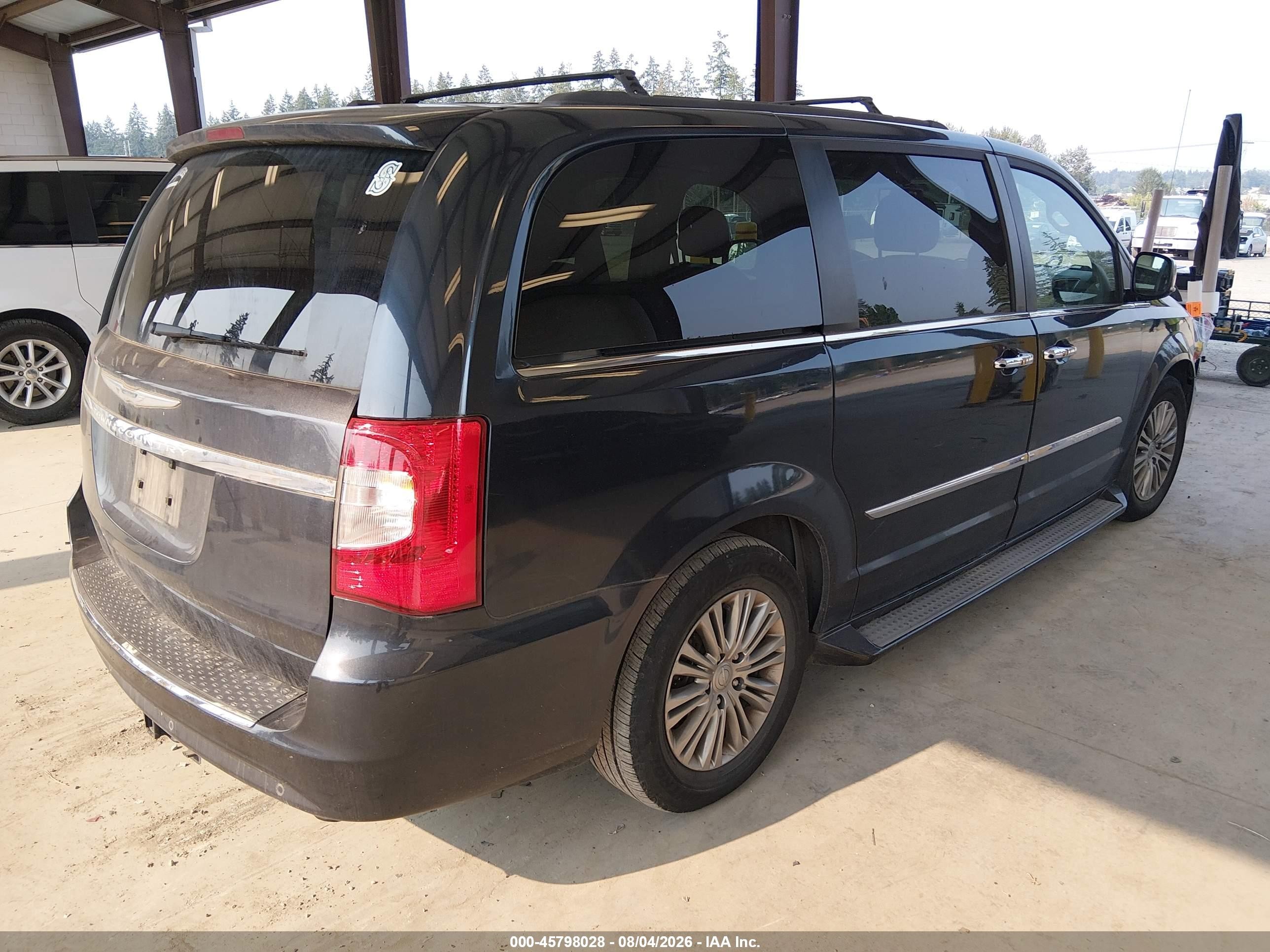 2014 Chrysler Town & Country Touring-l Gray vin: 2C4RC1CG5ER234015