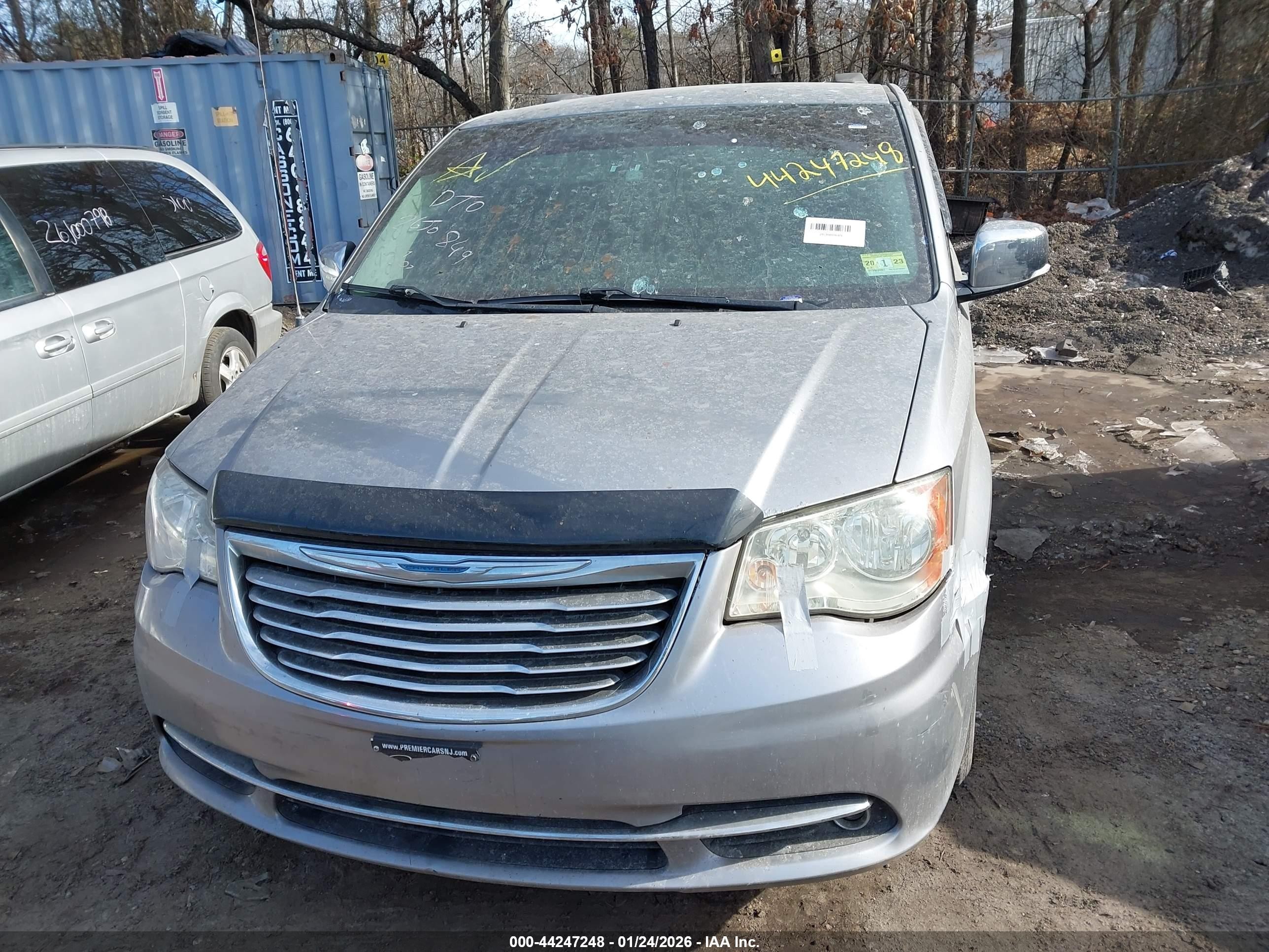 2014 Chrysler Town & Country Touring-l Gray vin: 2C4RC1CG5ER277124
