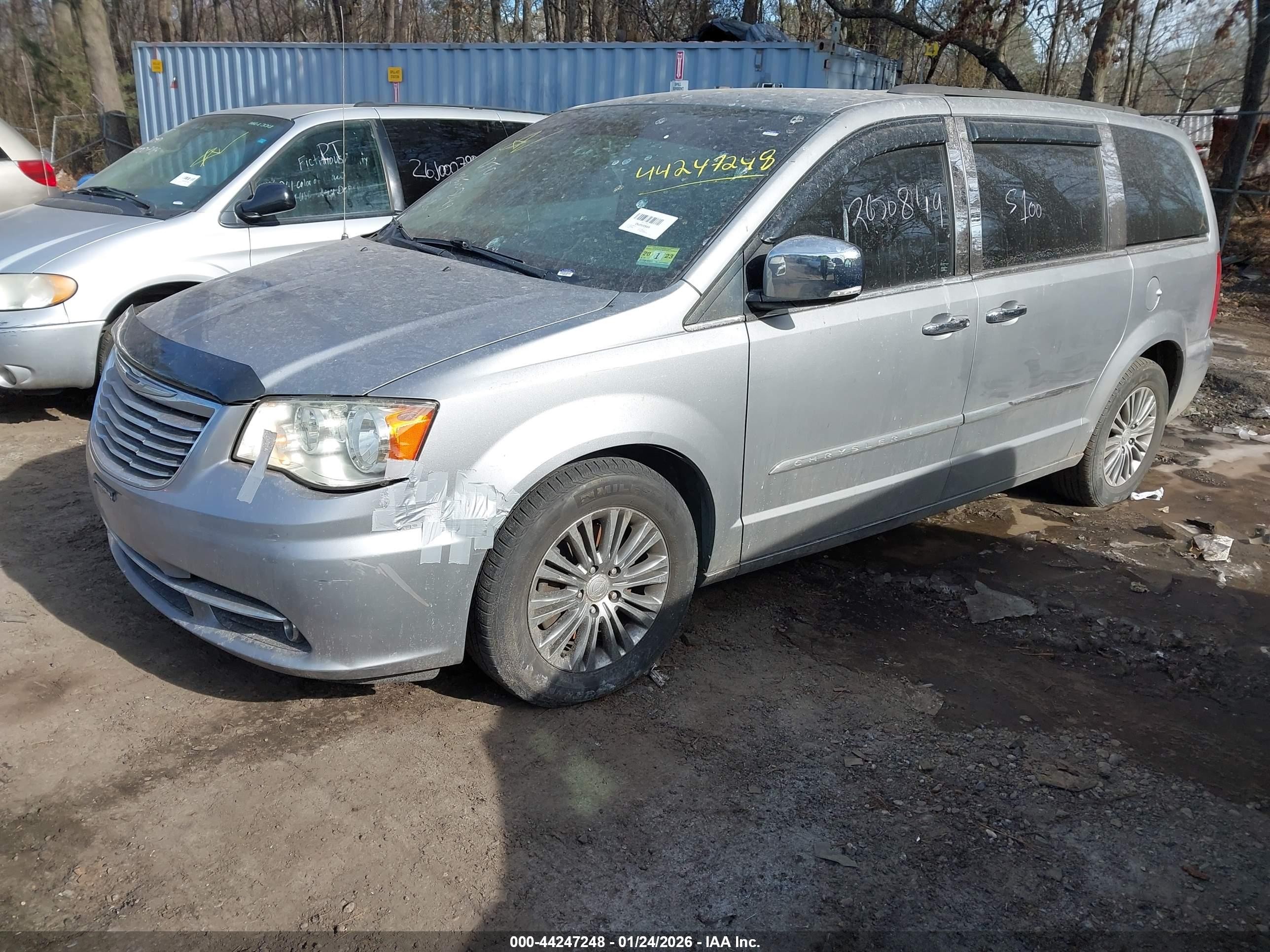 2014 Chrysler Town & Country Touring-l Gray vin: 2C4RC1CG5ER277124