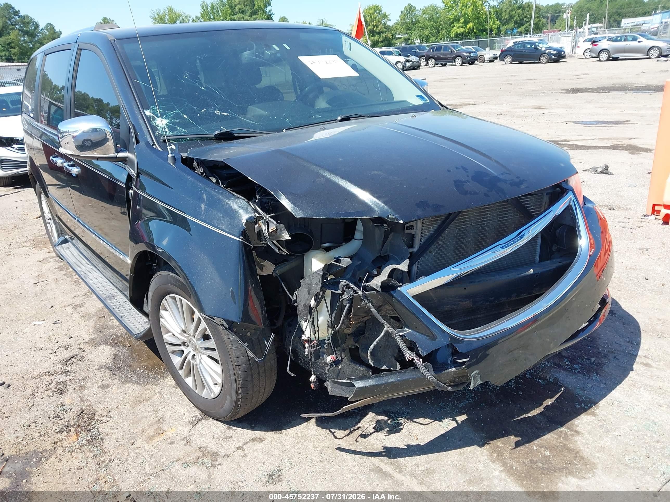 2014 Chrysler Town & Country Touring-l 30th Anniversary Black vin: 2C4RC1CG5ER300742