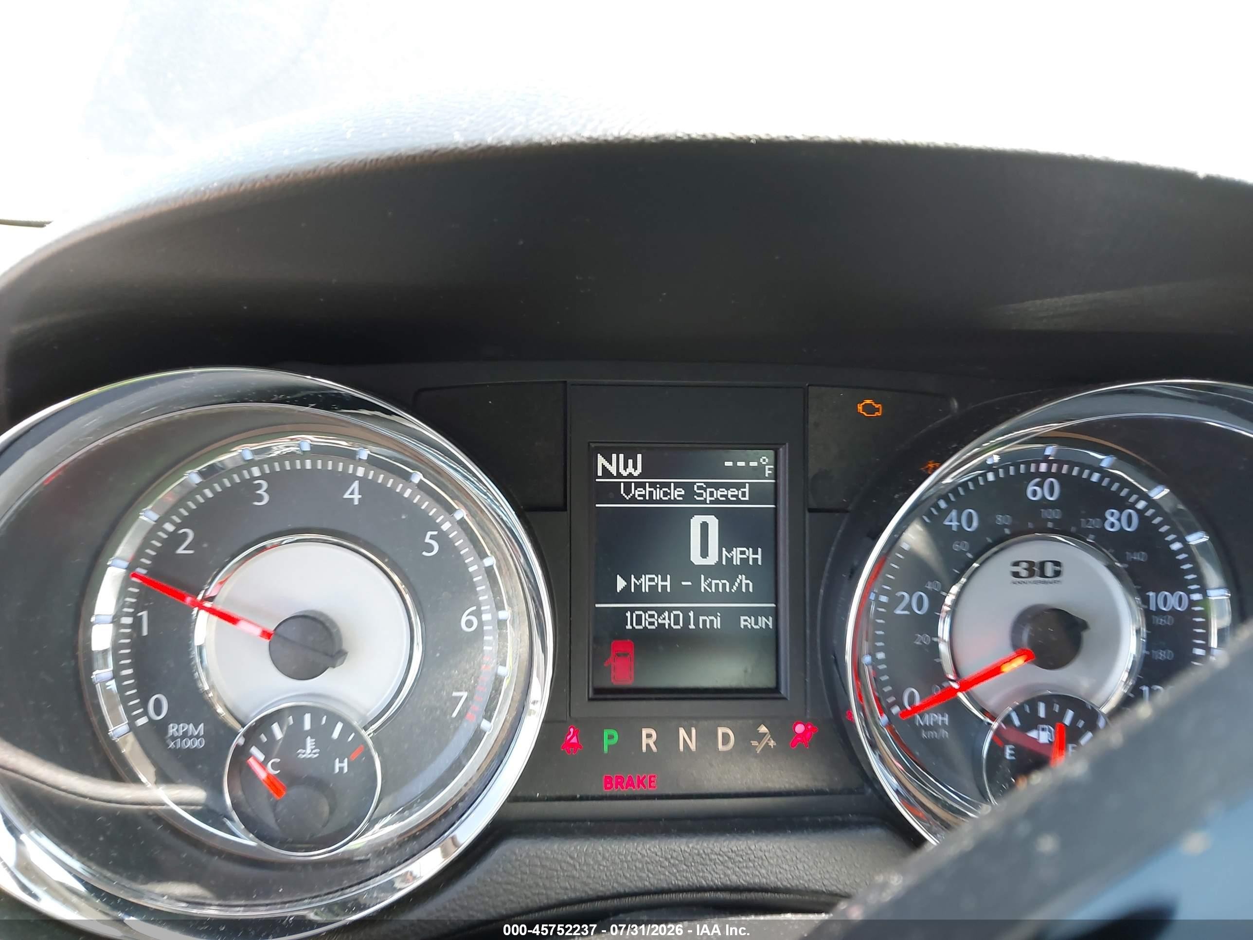 2014 Chrysler Town & Country Touring-l 30th Anniversary Black vin: 2C4RC1CG5ER300742