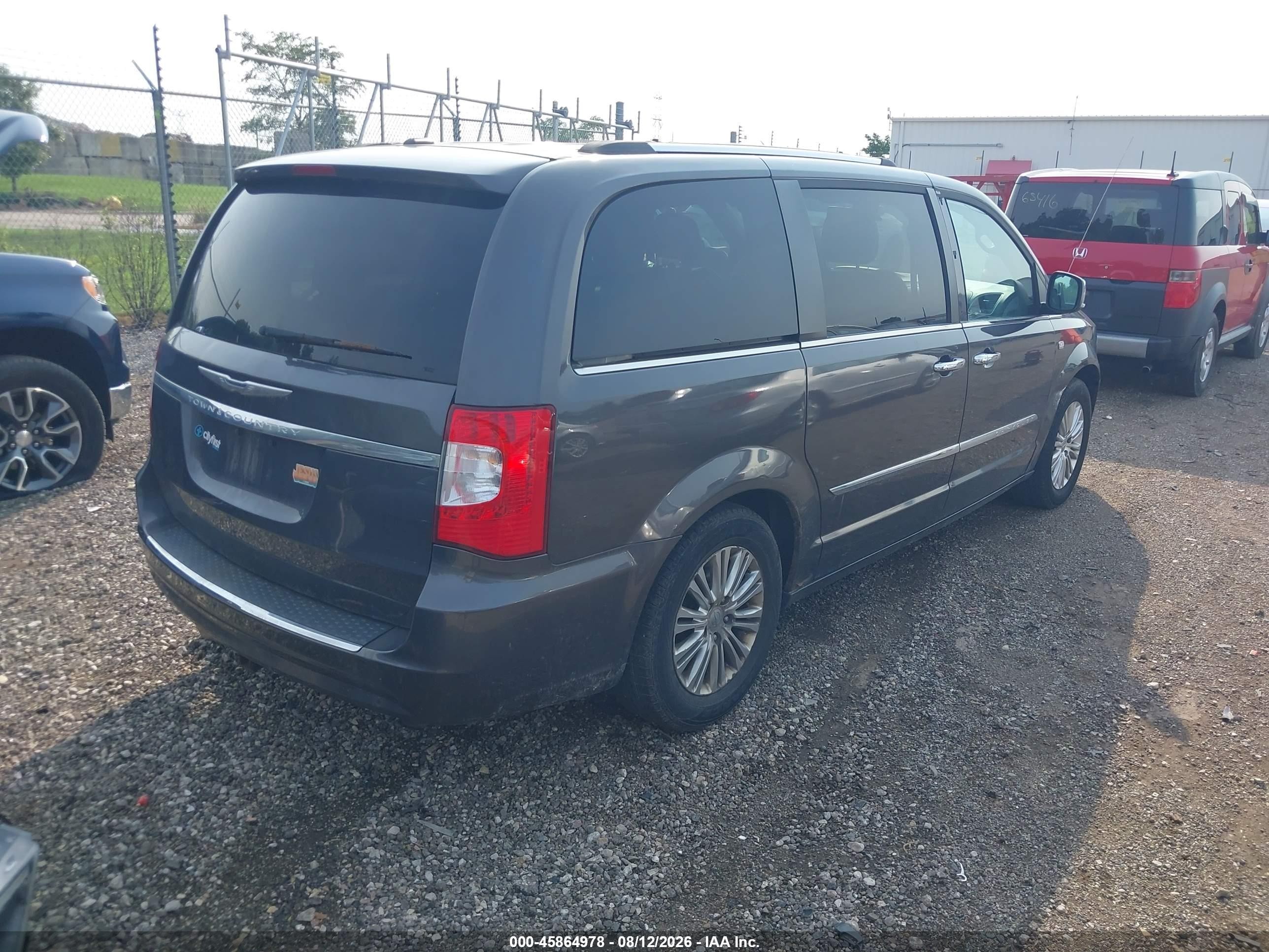 2014 Chrysler Town & Country Touring-l 30th Anniversary Gray vin: 2C4RC1CG5ER374355