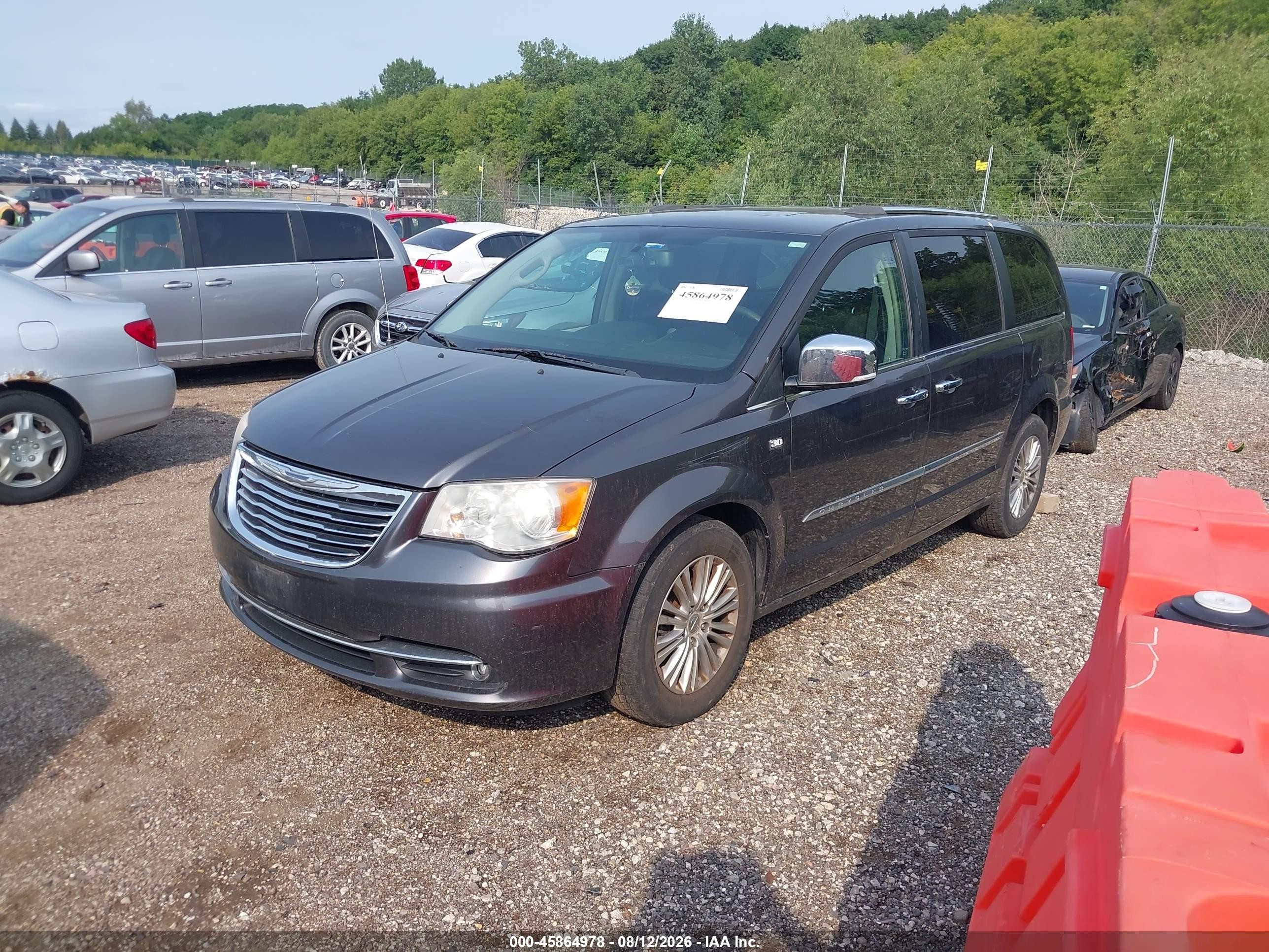 2014 Chrysler Town & Country Touring-l 30th Anniversary Gray vin: 2C4RC1CG5ER374355