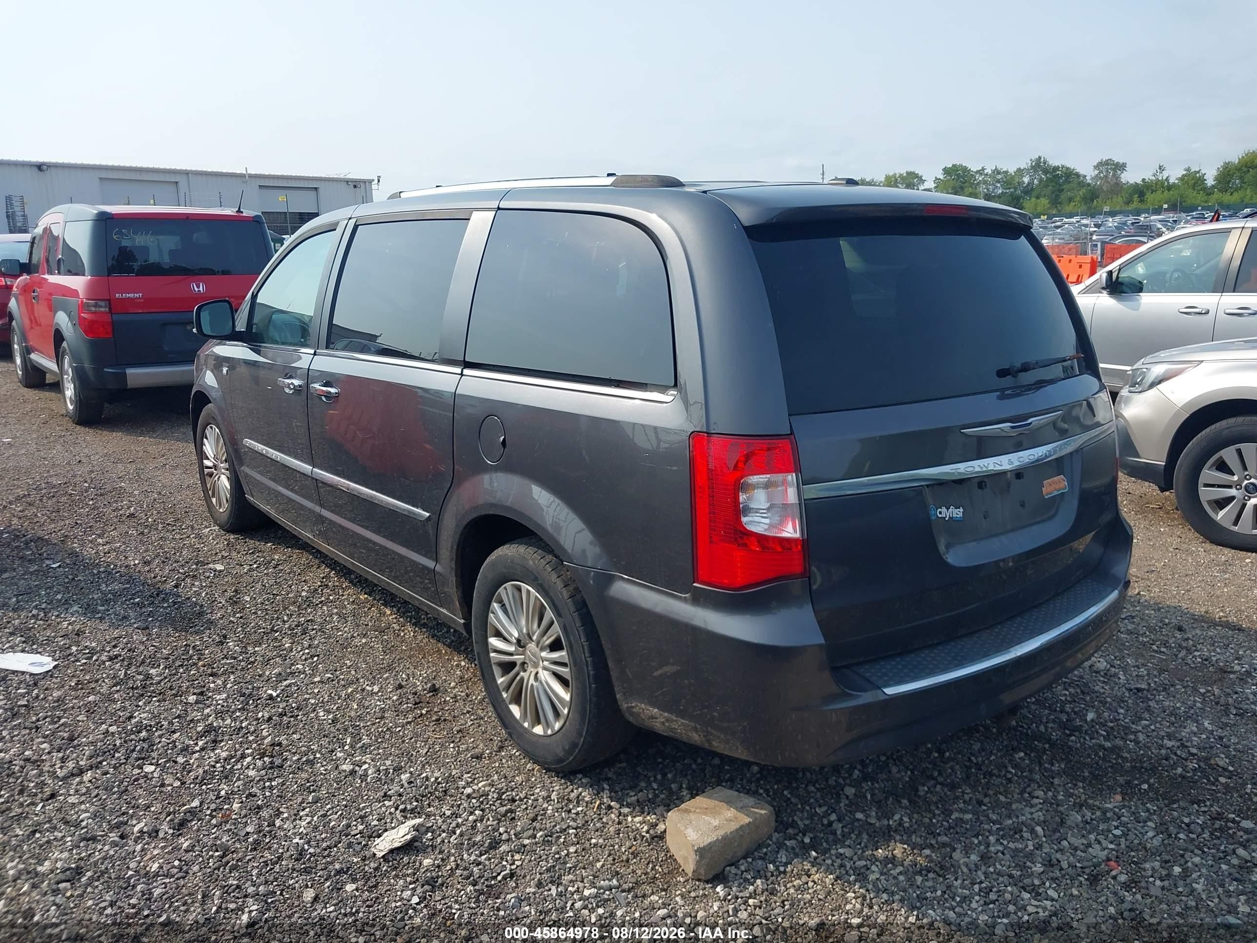 2014 Chrysler Town & Country Touring-l 30th Anniversary Gray vin: 2C4RC1CG5ER374355