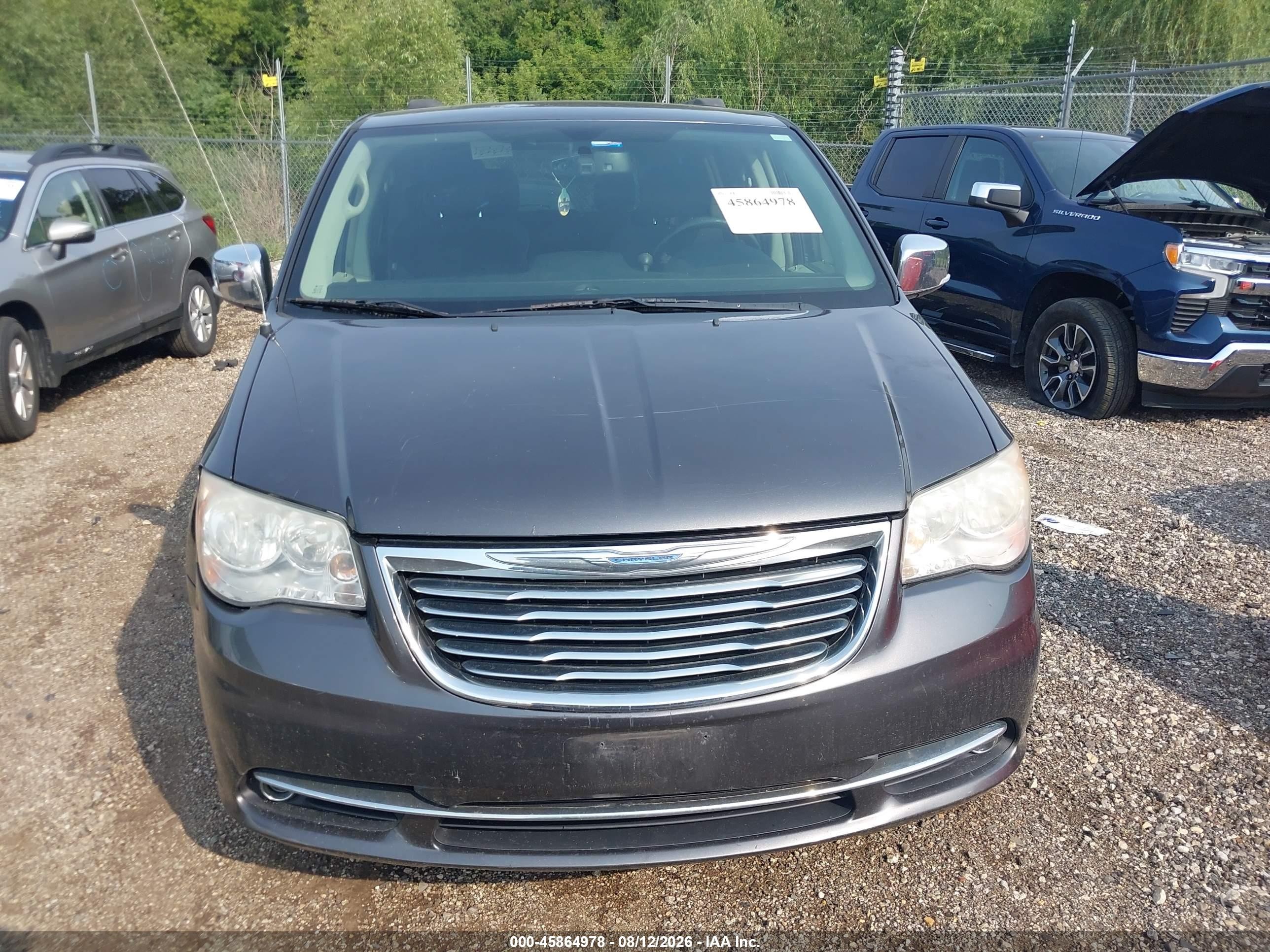 2014 Chrysler Town & Country Touring-l 30th Anniversary Gray vin: 2C4RC1CG5ER374355