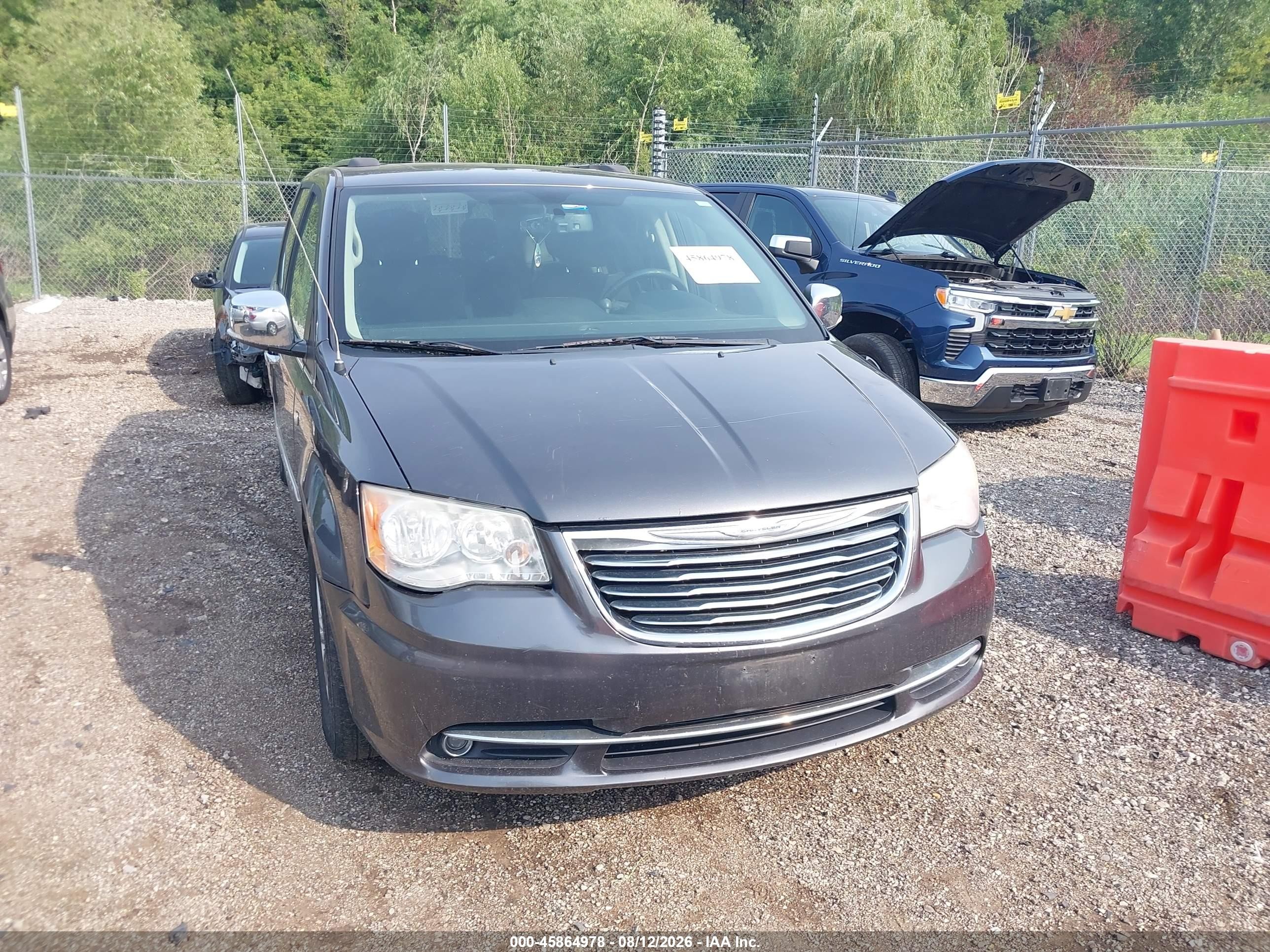 2014 Chrysler Town & Country Touring-l 30th Anniversary Gray vin: 2C4RC1CG5ER374355
