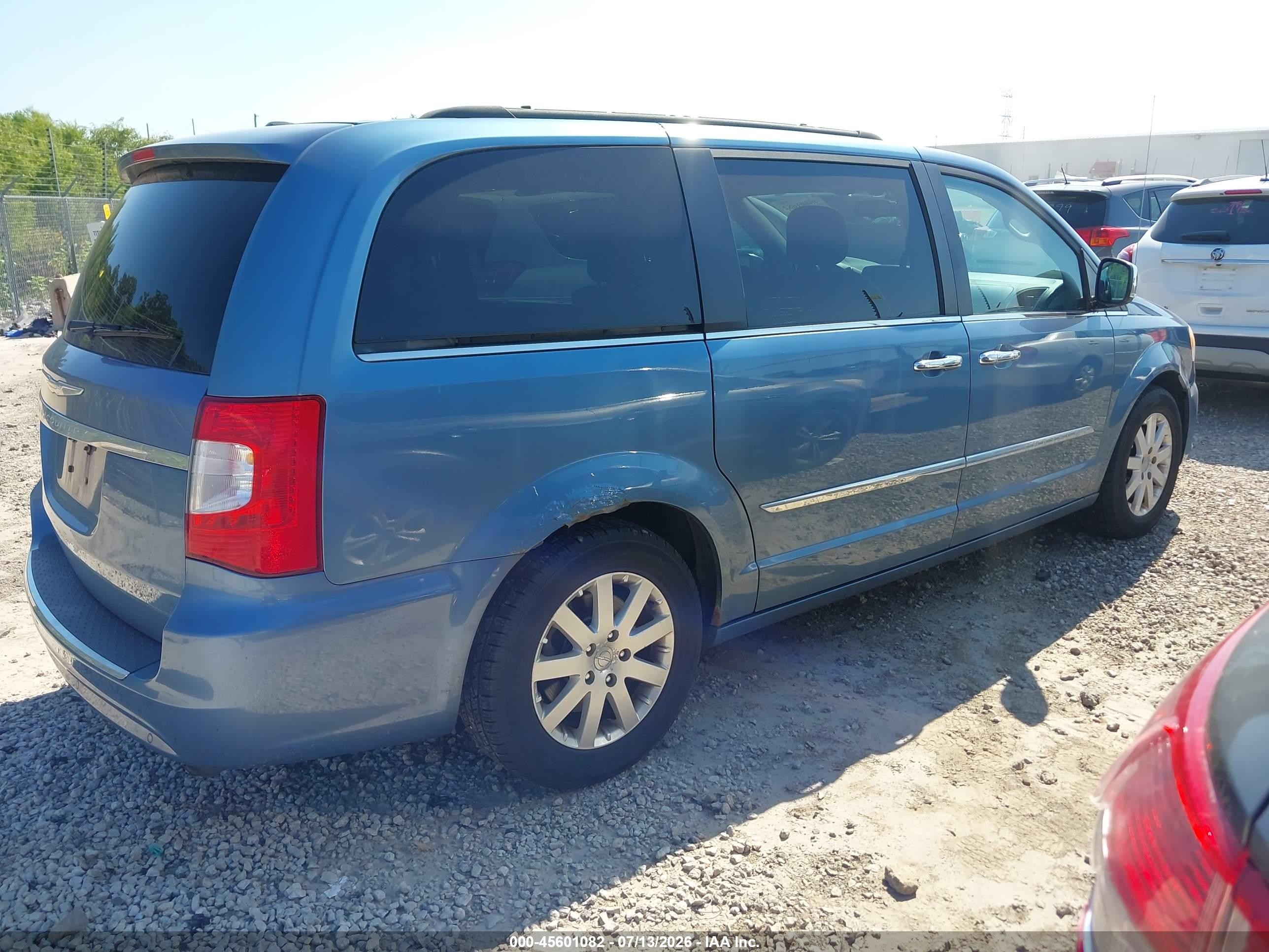 2012 Chrysler Town & Country Touring-l Blue vin: 2C4RC1CG6CR136723