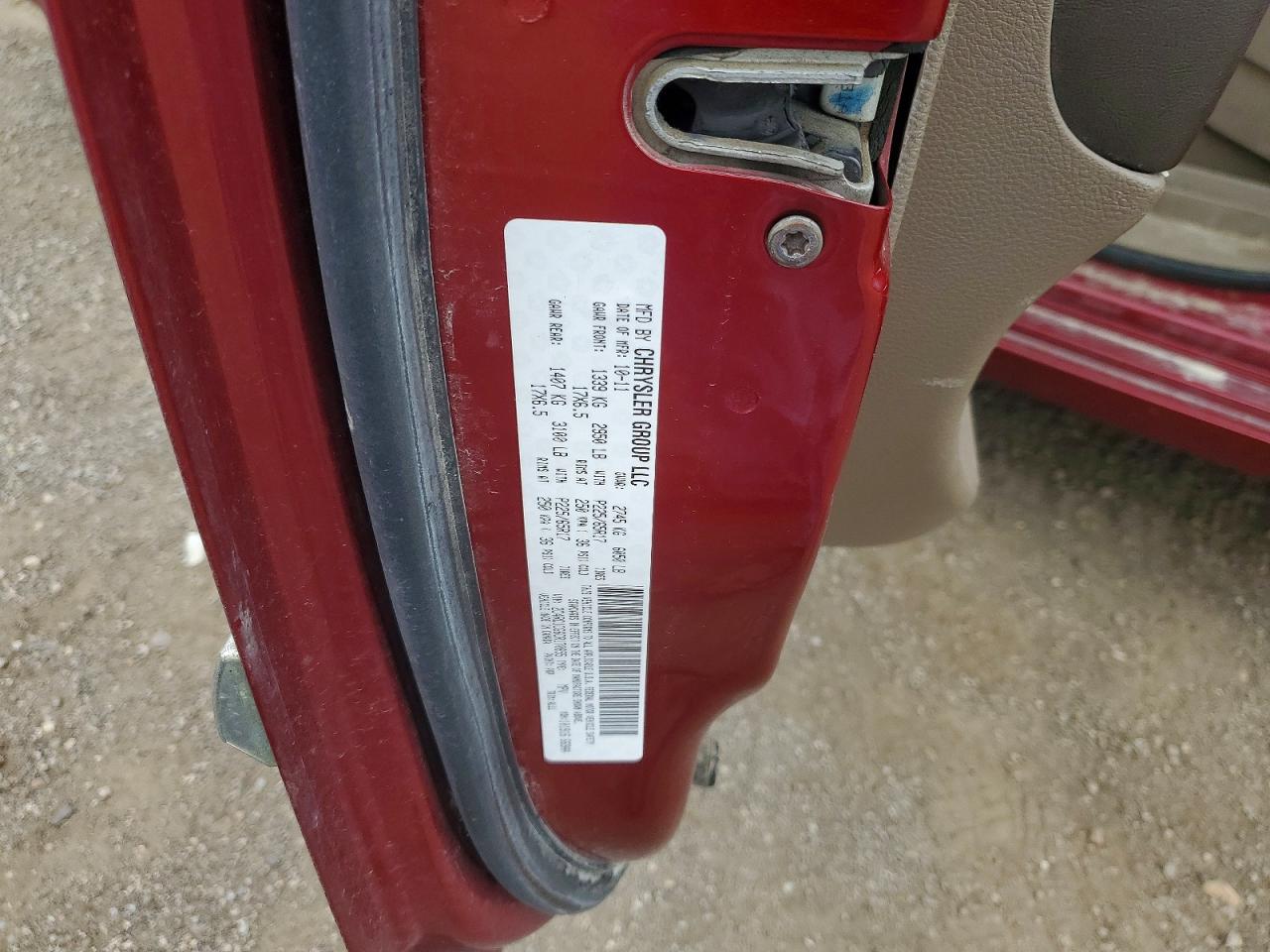 2012 Chrysler Town & Country Touring L Maroon vin: 2C4RC1CG6CR170855