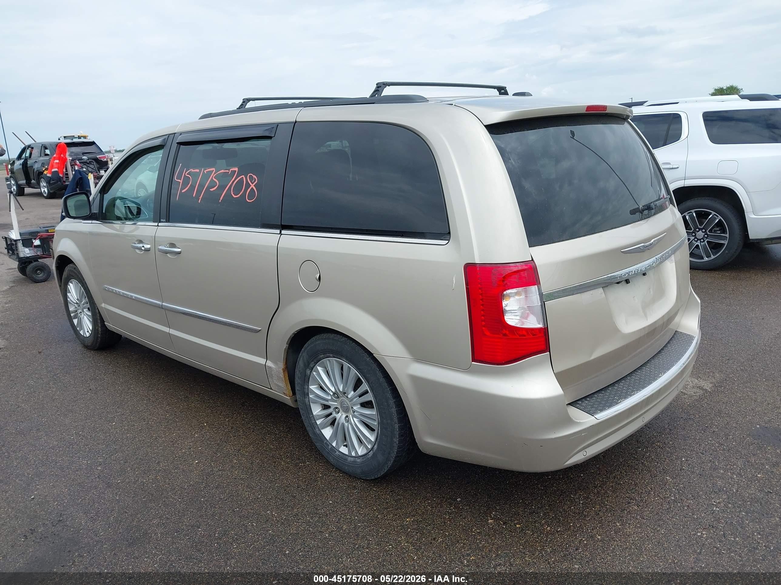 2013 Chrysler Town & Country Touring-l Gold vin: 2C4RC1CG6DR510524