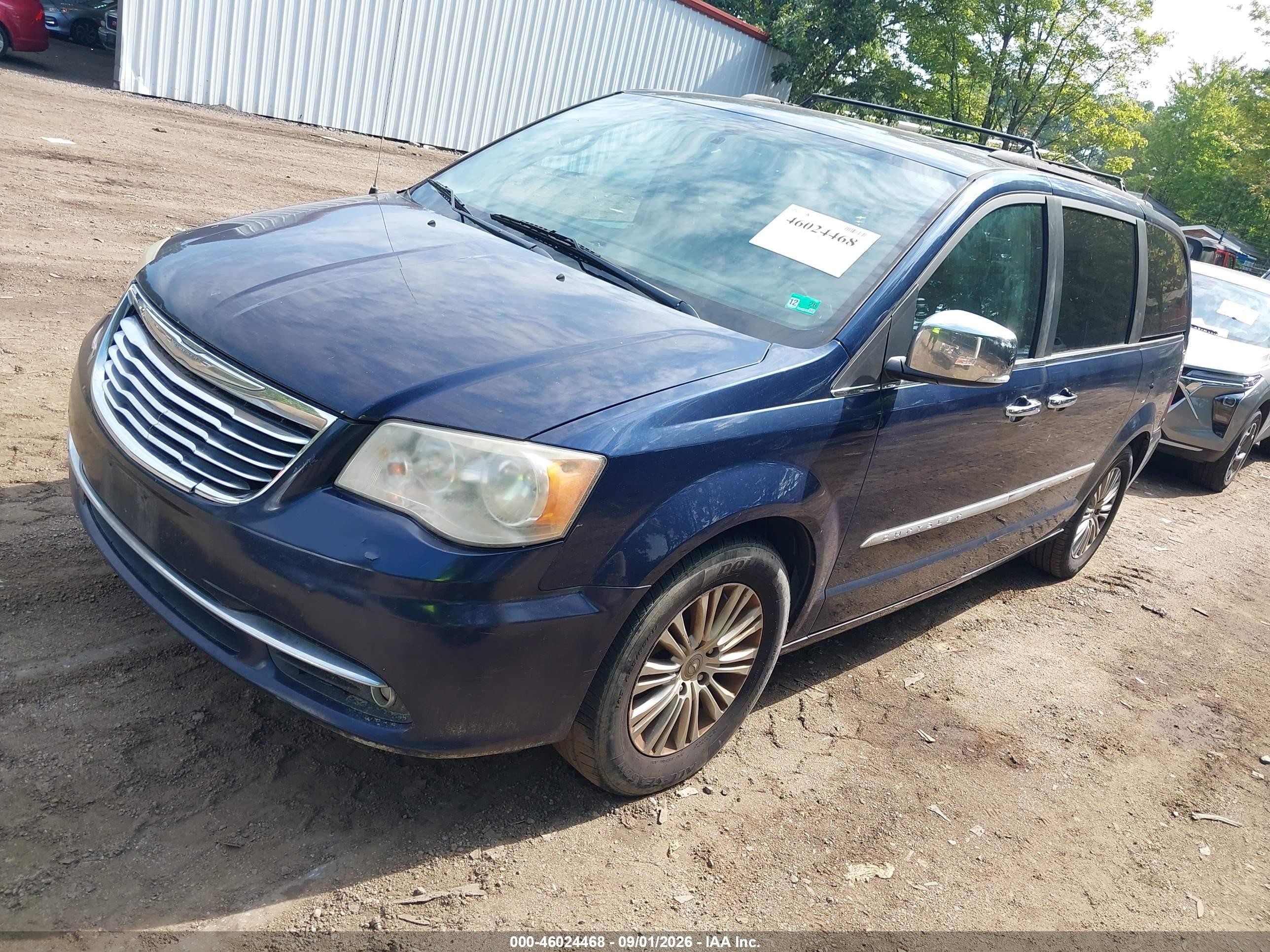 2013 Chrysler Town & Country Touring-l Dark Blue vin: 2C4RC1CG6DR558413