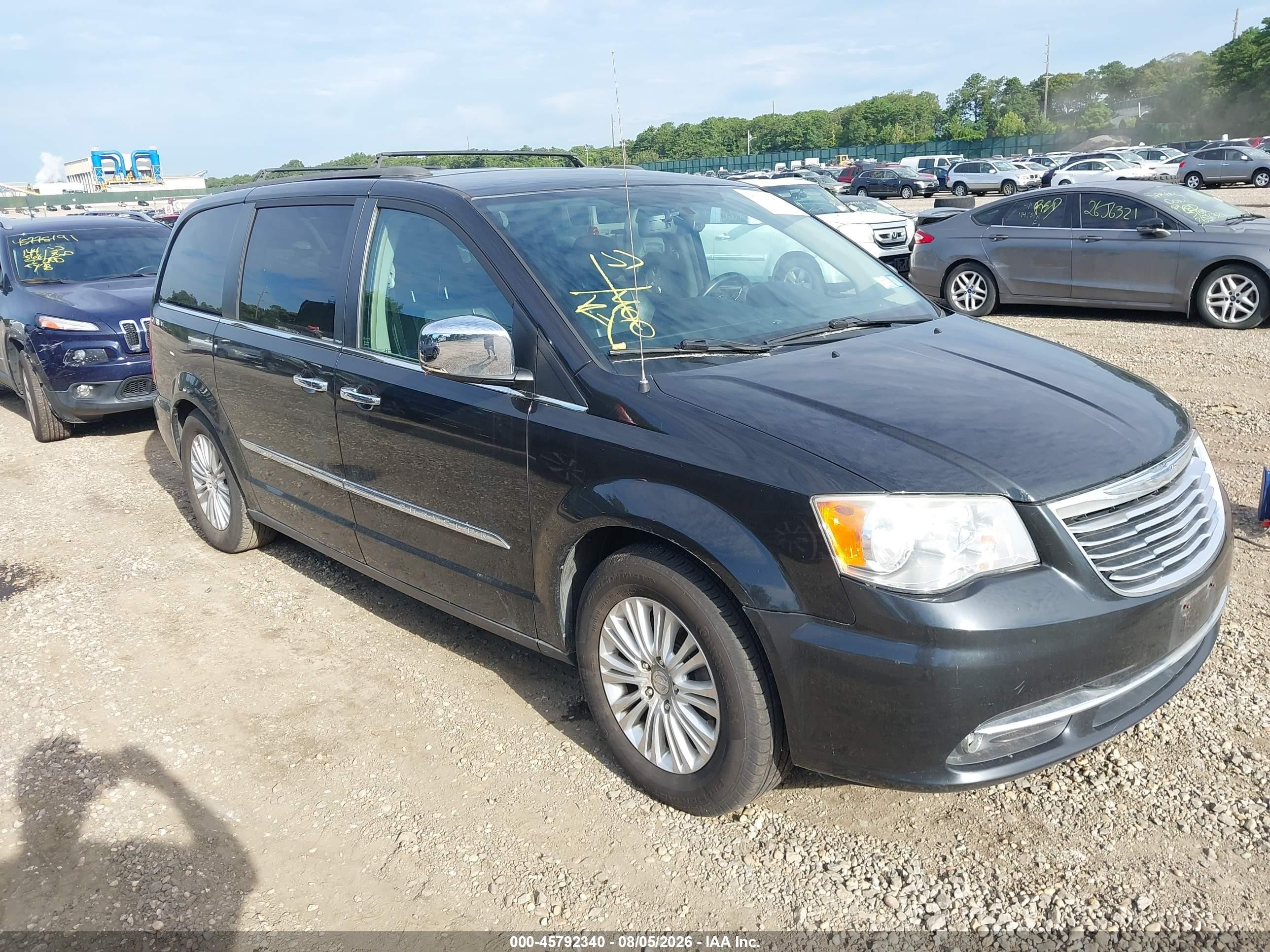 2013 Chrysler Town & Country Touring-l Серый vin: 2C4RC1CG6DR590021