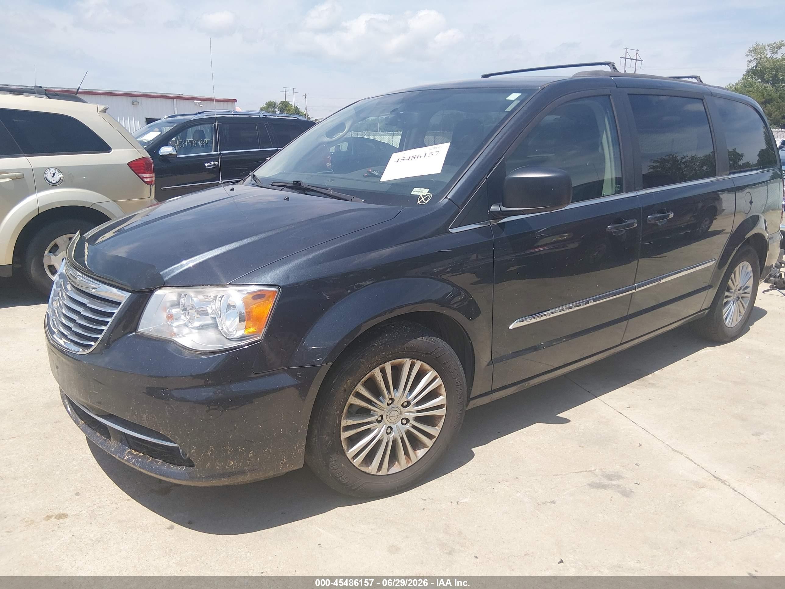 2013 Chrysler Town & Country Touring-l Black vin: 2C4RC1CG6DR594165