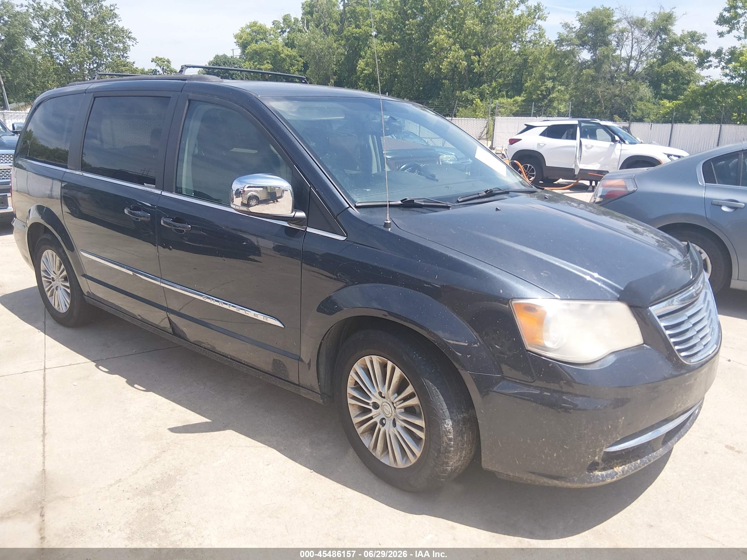 2013 Chrysler Town & Country Touring-l Black vin: 2C4RC1CG6DR594165