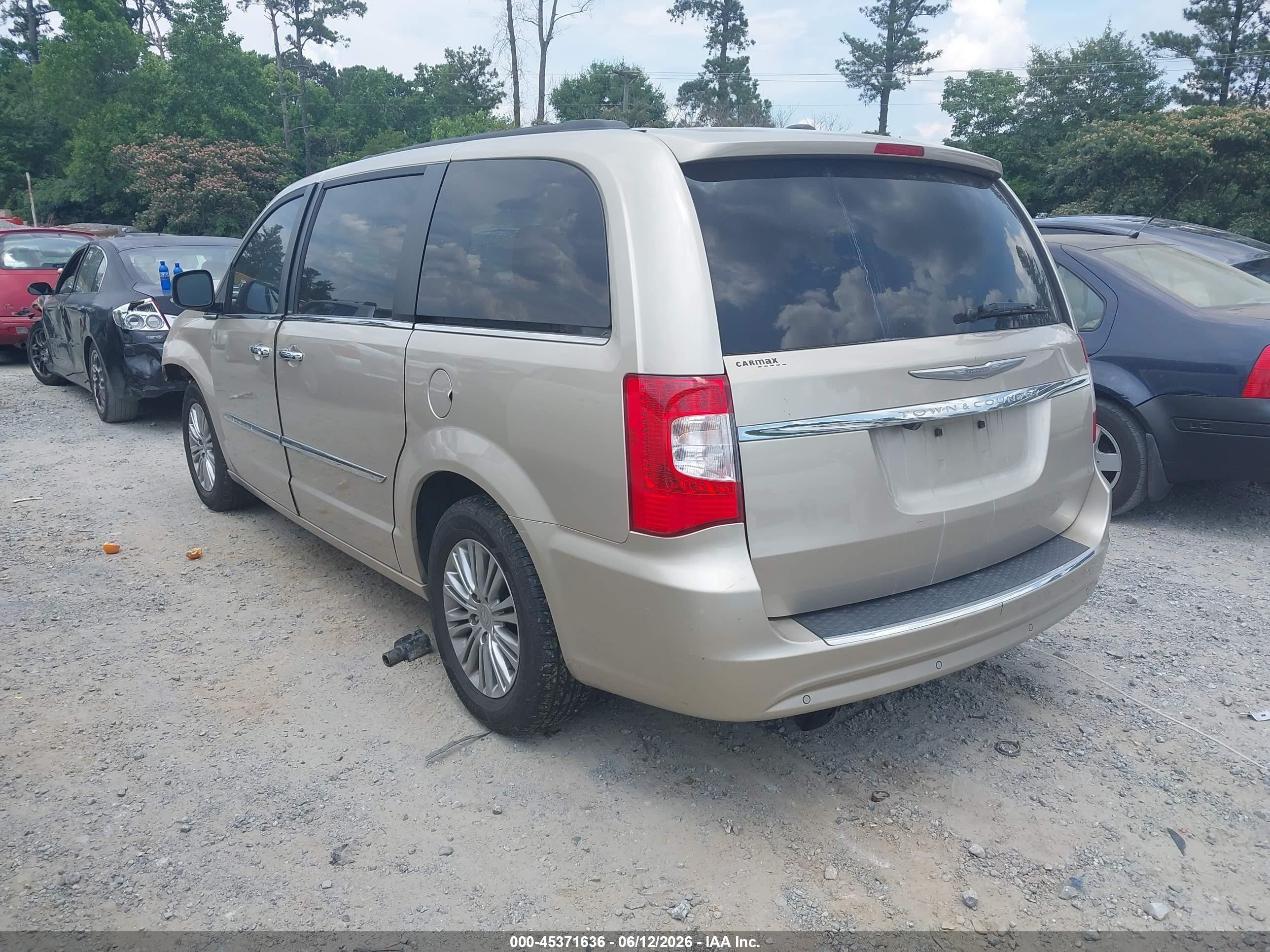 2013 Chrysler Town & Country Touring-l Gold vin: 2C4RC1CG6DR712232