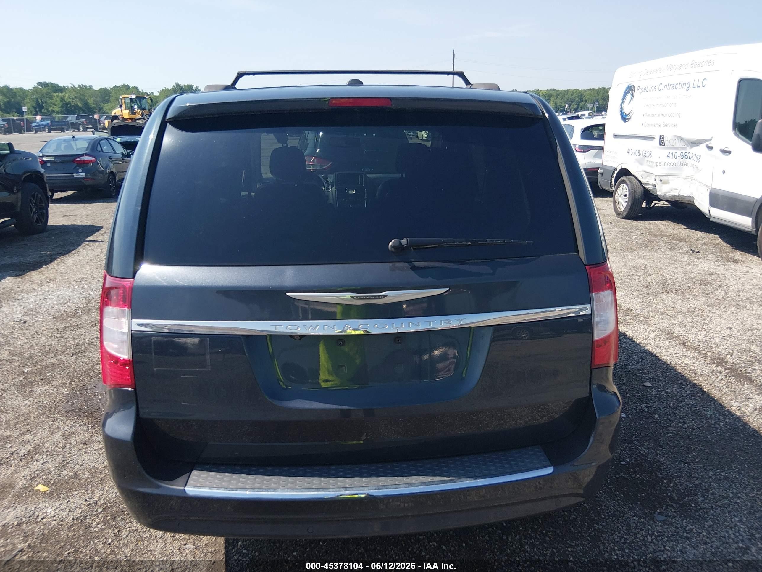 2014 Chrysler Town & Country Touring-l Blue vin: 2C4RC1CG6ER172334